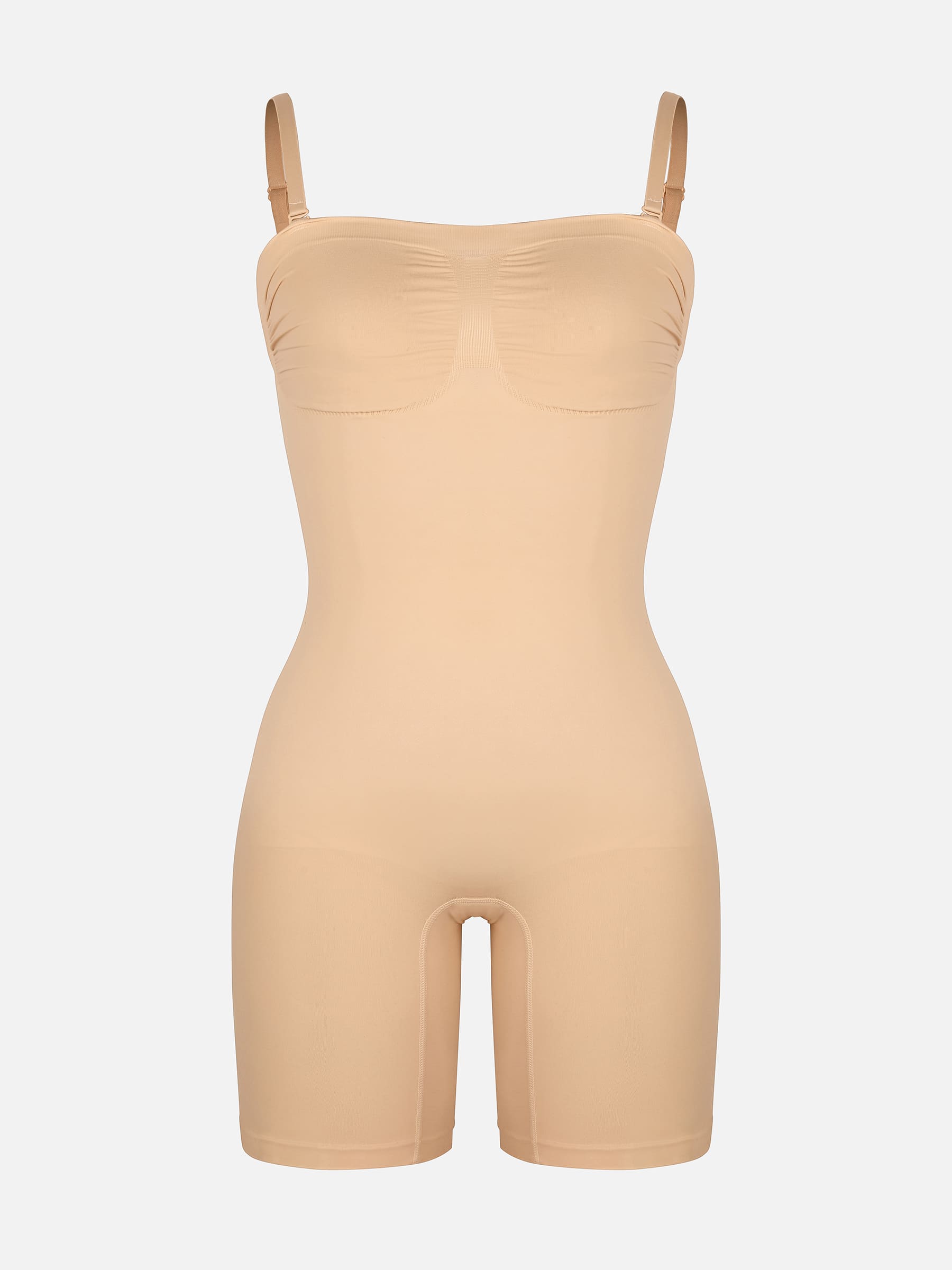 Feelingirl Strapless Seamless Bodysuit with Removable Straps