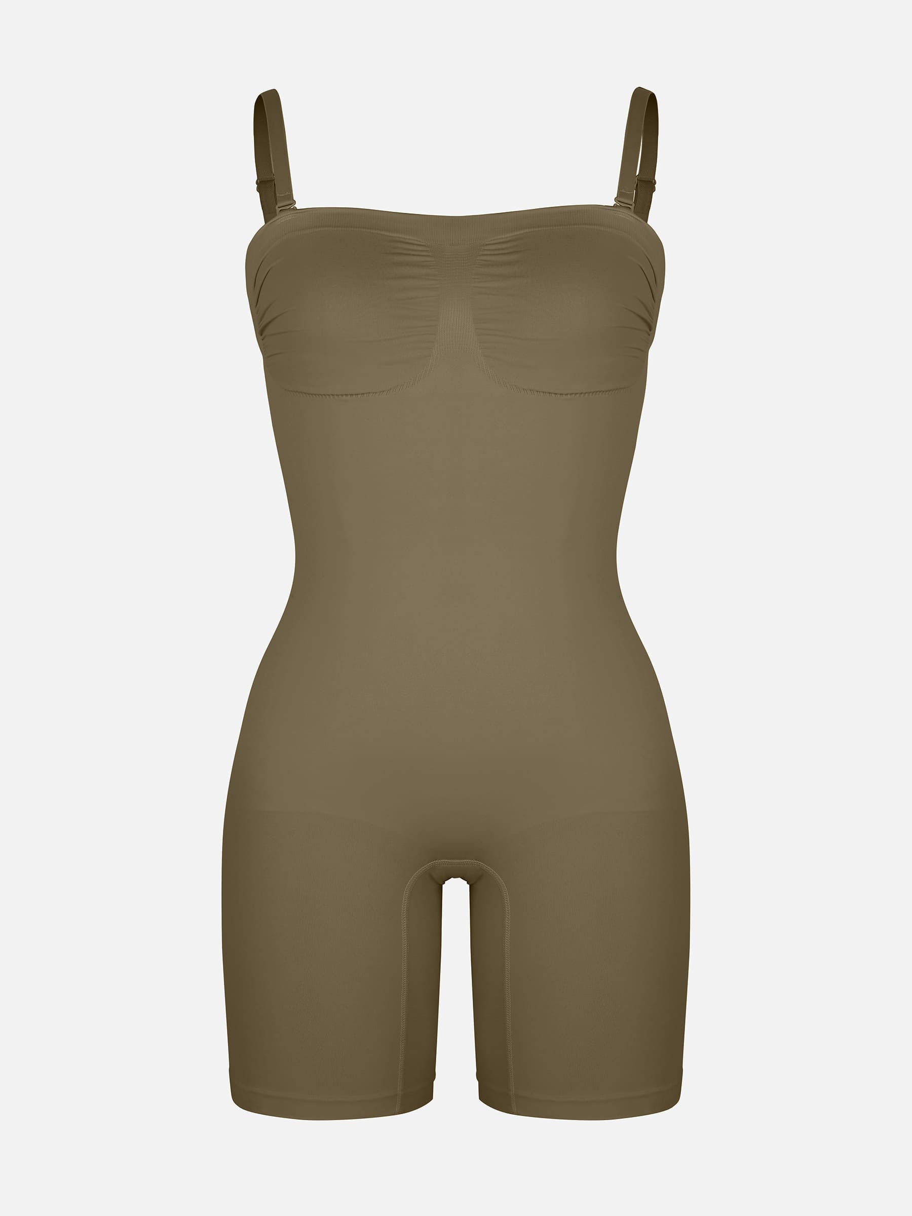 Feelingirl Strapless Seamless Bodysuit with Removable Straps
