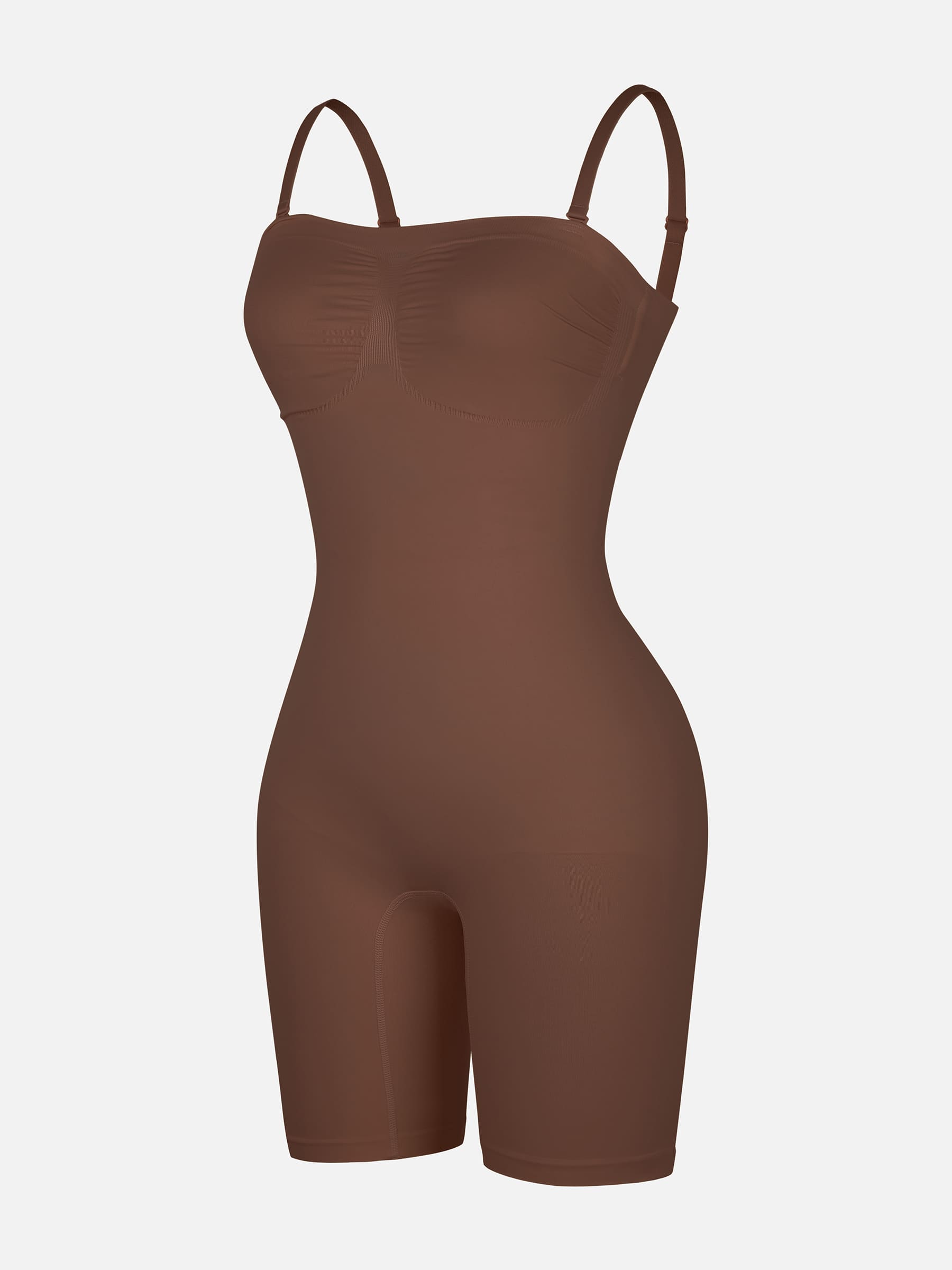 Feelingirl Strapless Seamless Bodysuit with Removable Straps