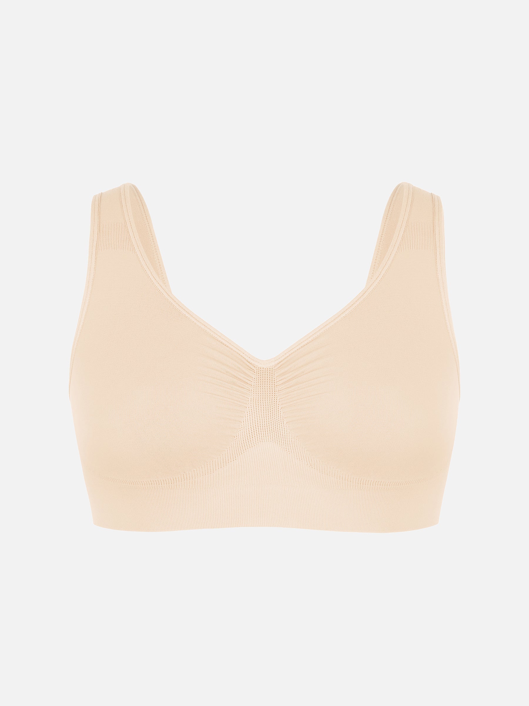 Feelingirl Seamless Wide Straps Bra & Seamless Tummy Control Brief Set