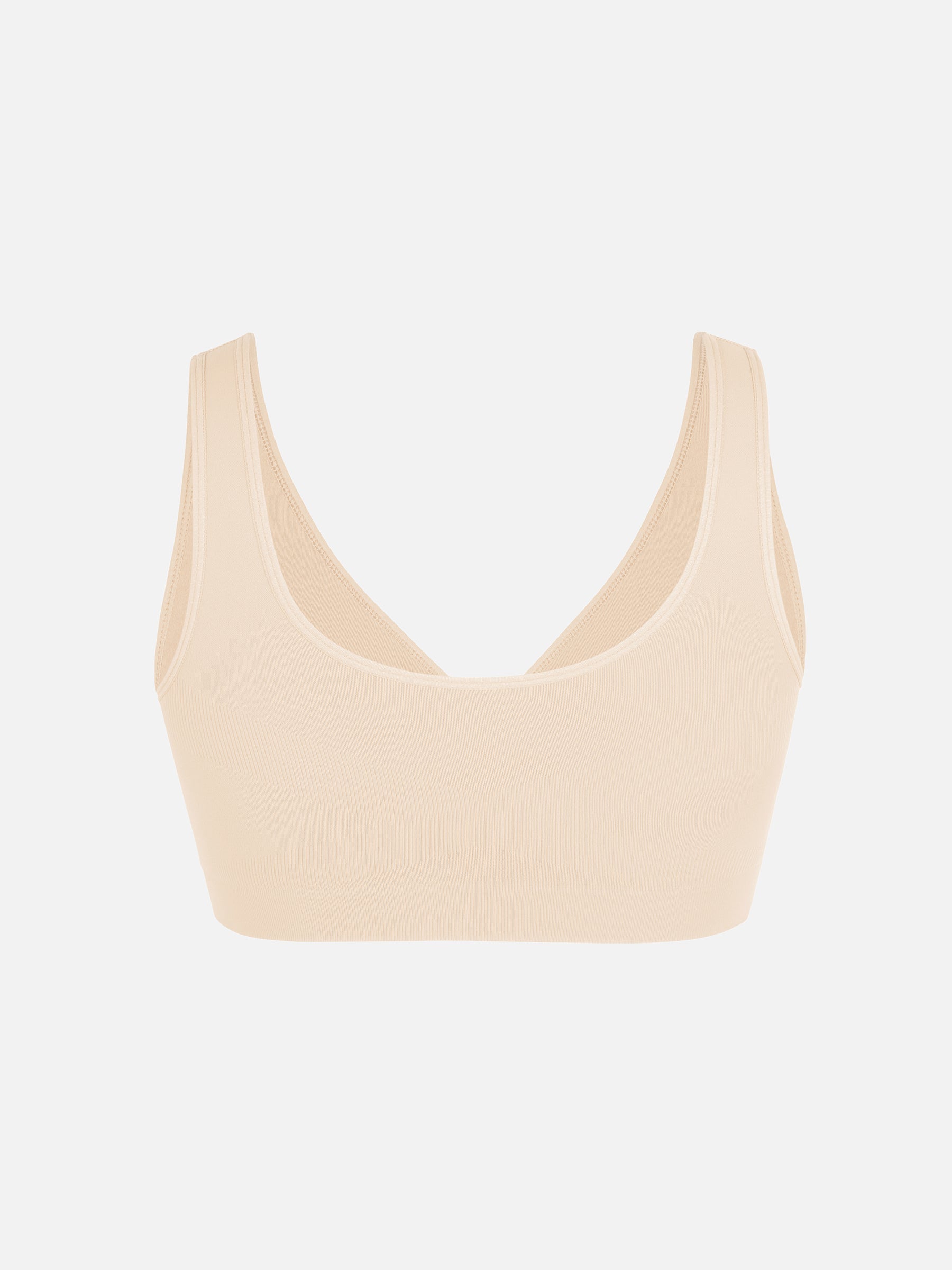 Feelingirl Seamless Wide Straps Bra & Seamless Tummy Control Brief Set