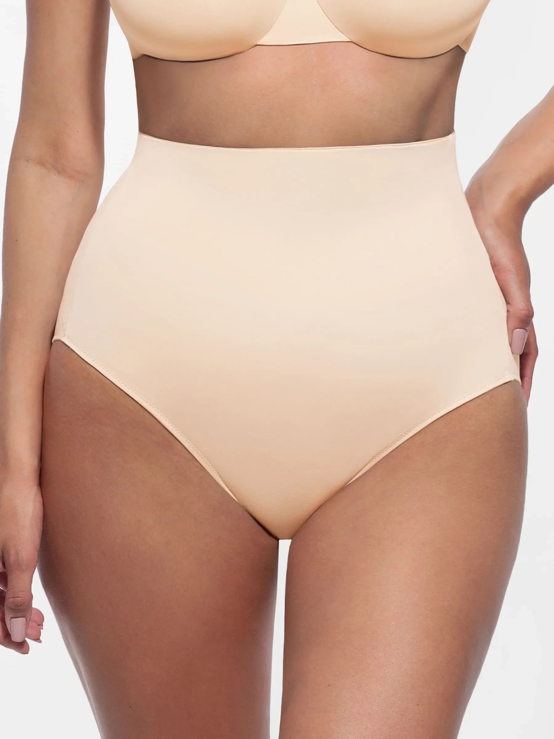 Feelingirl Built-in Elastic Mid-Waist Shaping Panties