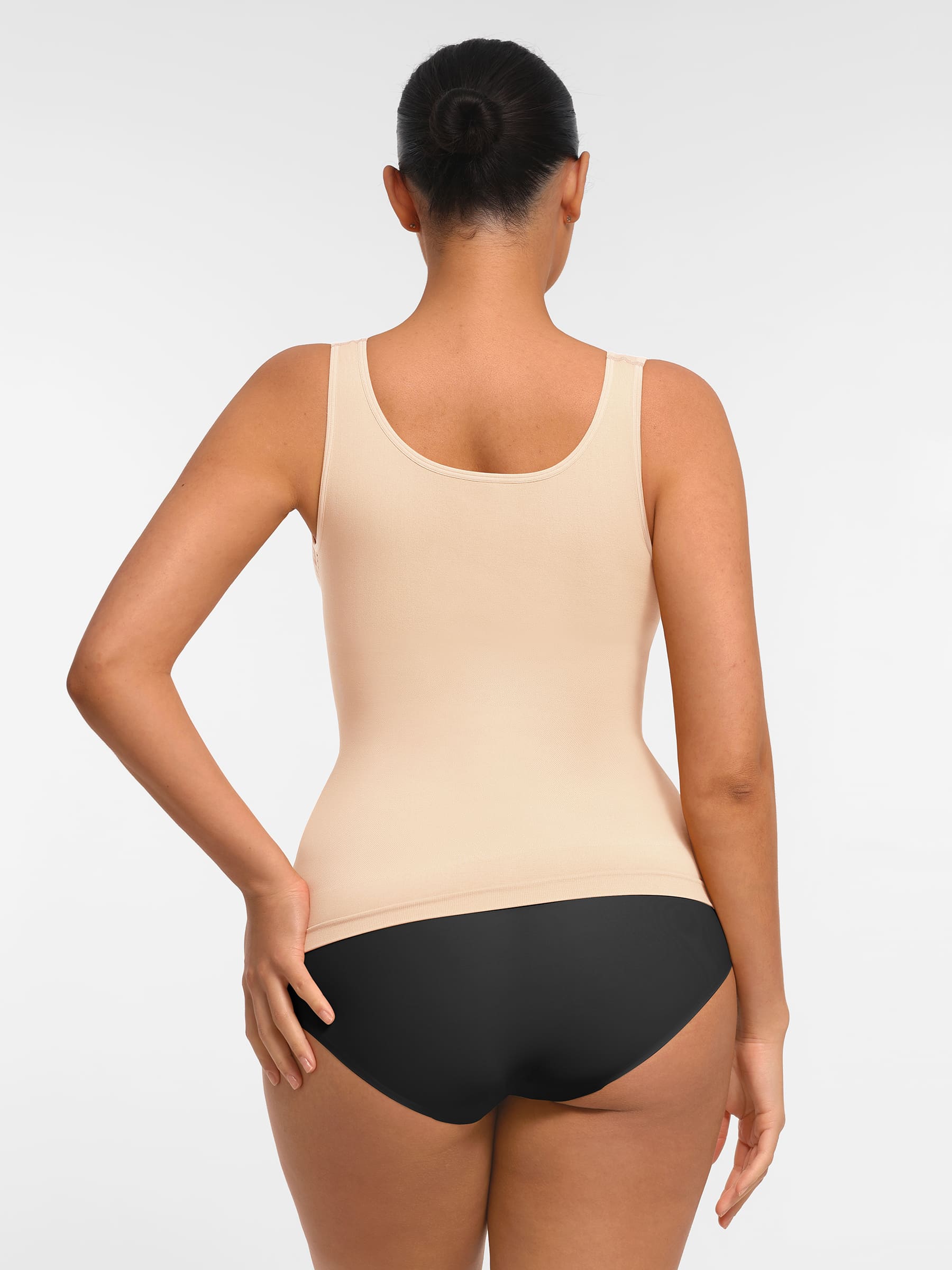 Feelingirl Bust Support Waist and Abdomen Control Shape Wide Straps Tank Top