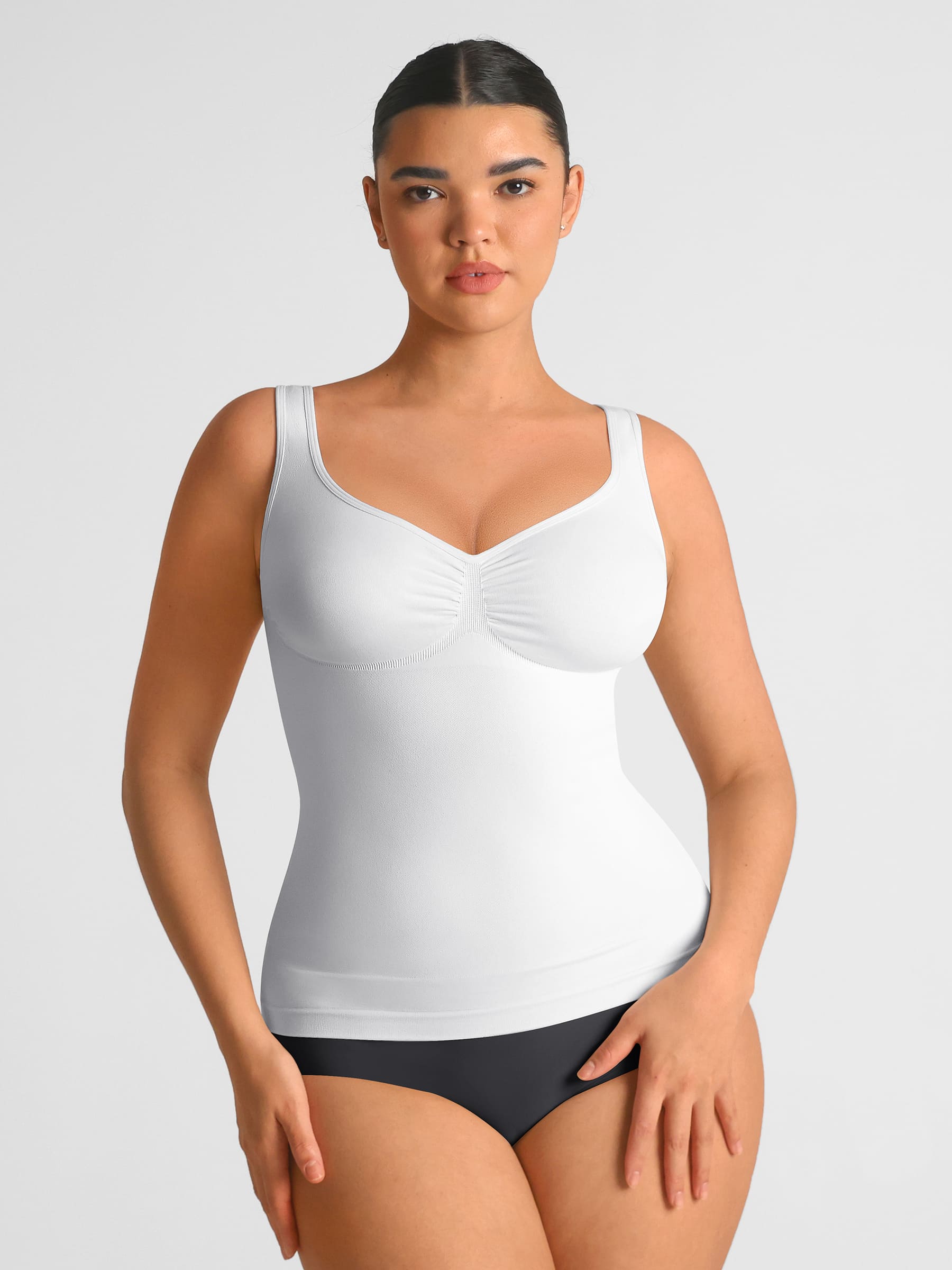 Feelingirl Bust Support Waist and Abdomen Control Shape Wide Straps Tank Top