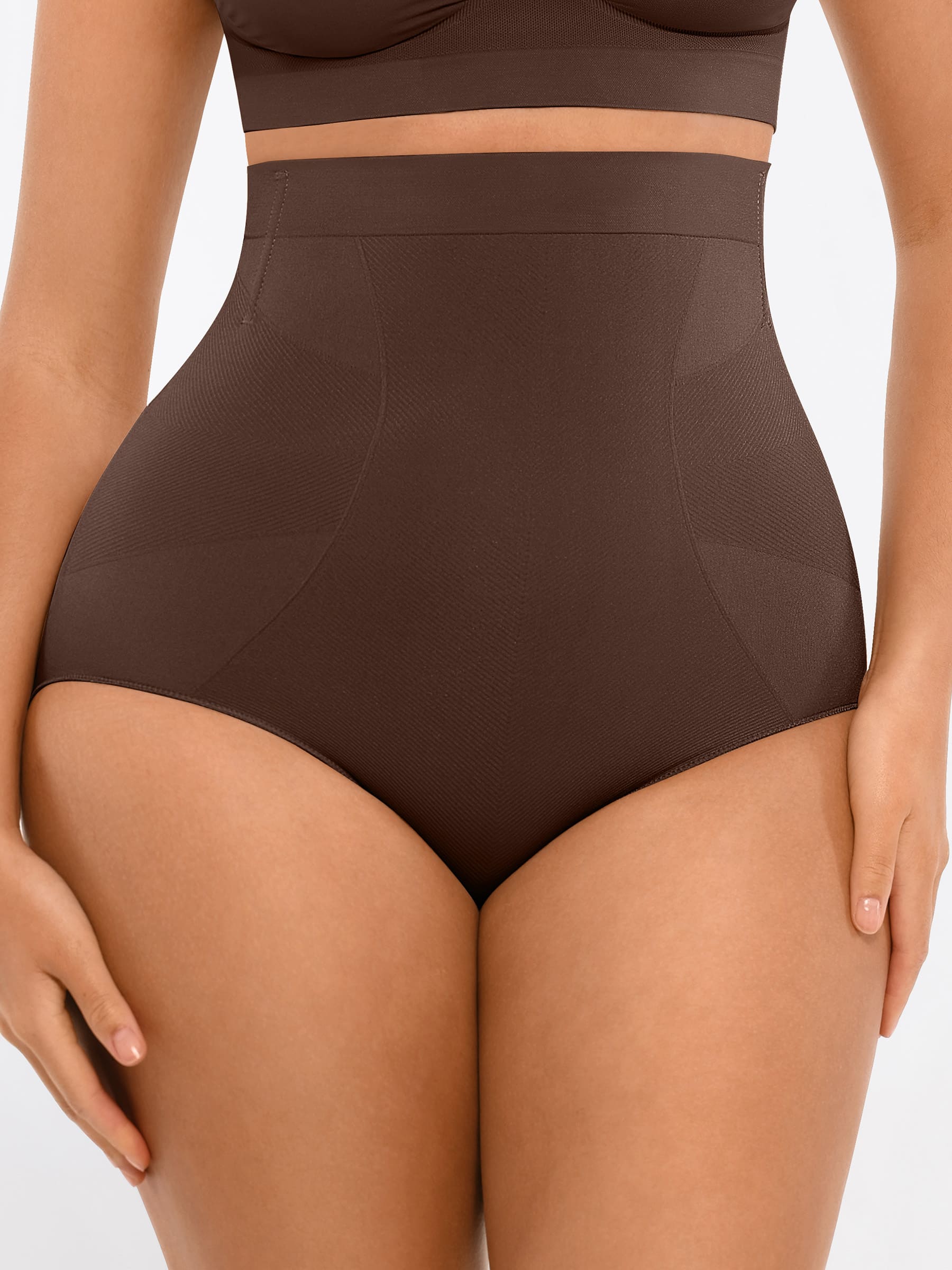 Feelingirl High-Waisted Tummy Control Seamless Shapewear Briefs