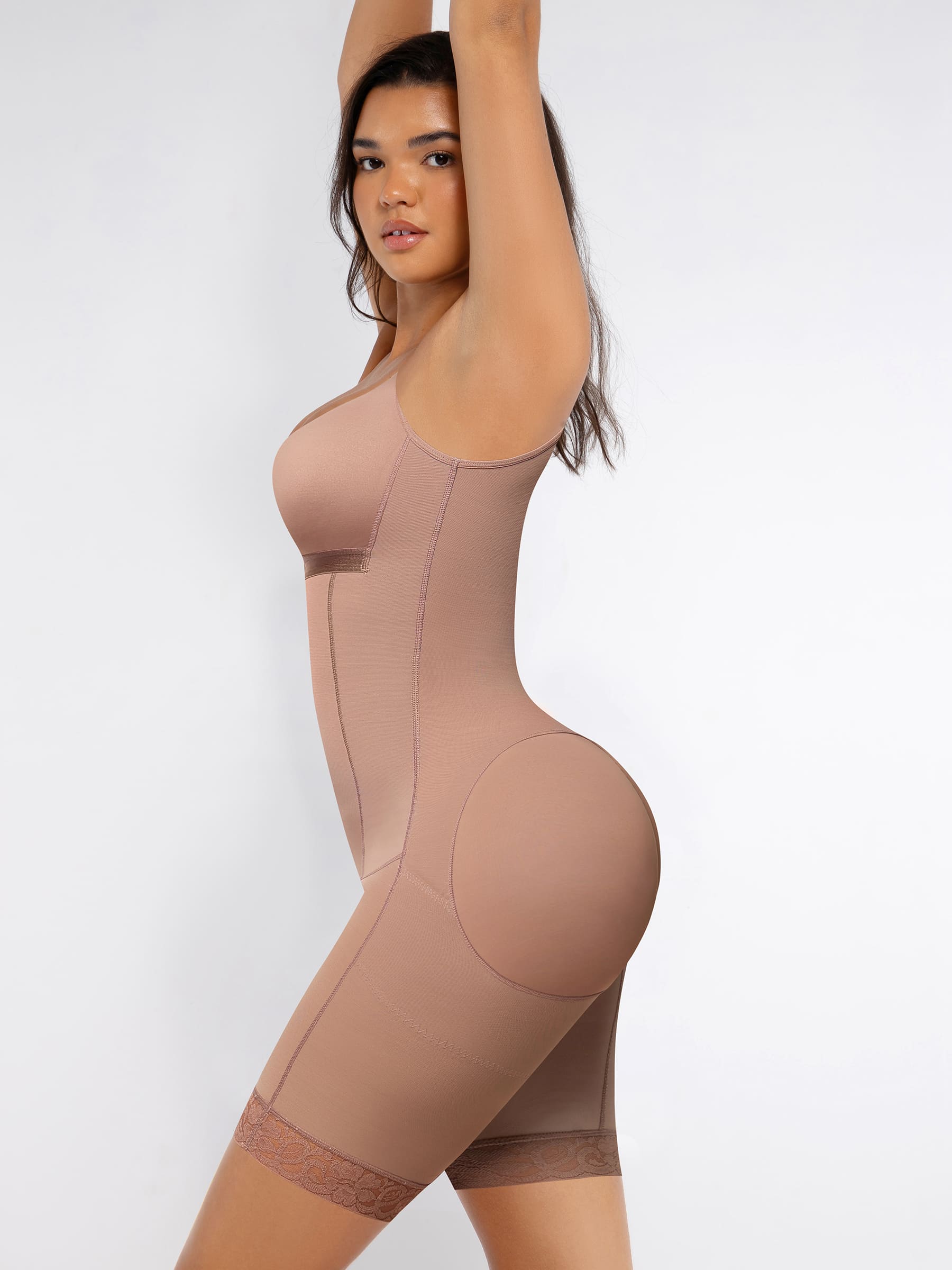 Feelingirl Post-Surgery Full Body Shaper with Tummy Control Open Bust and Butt Lift