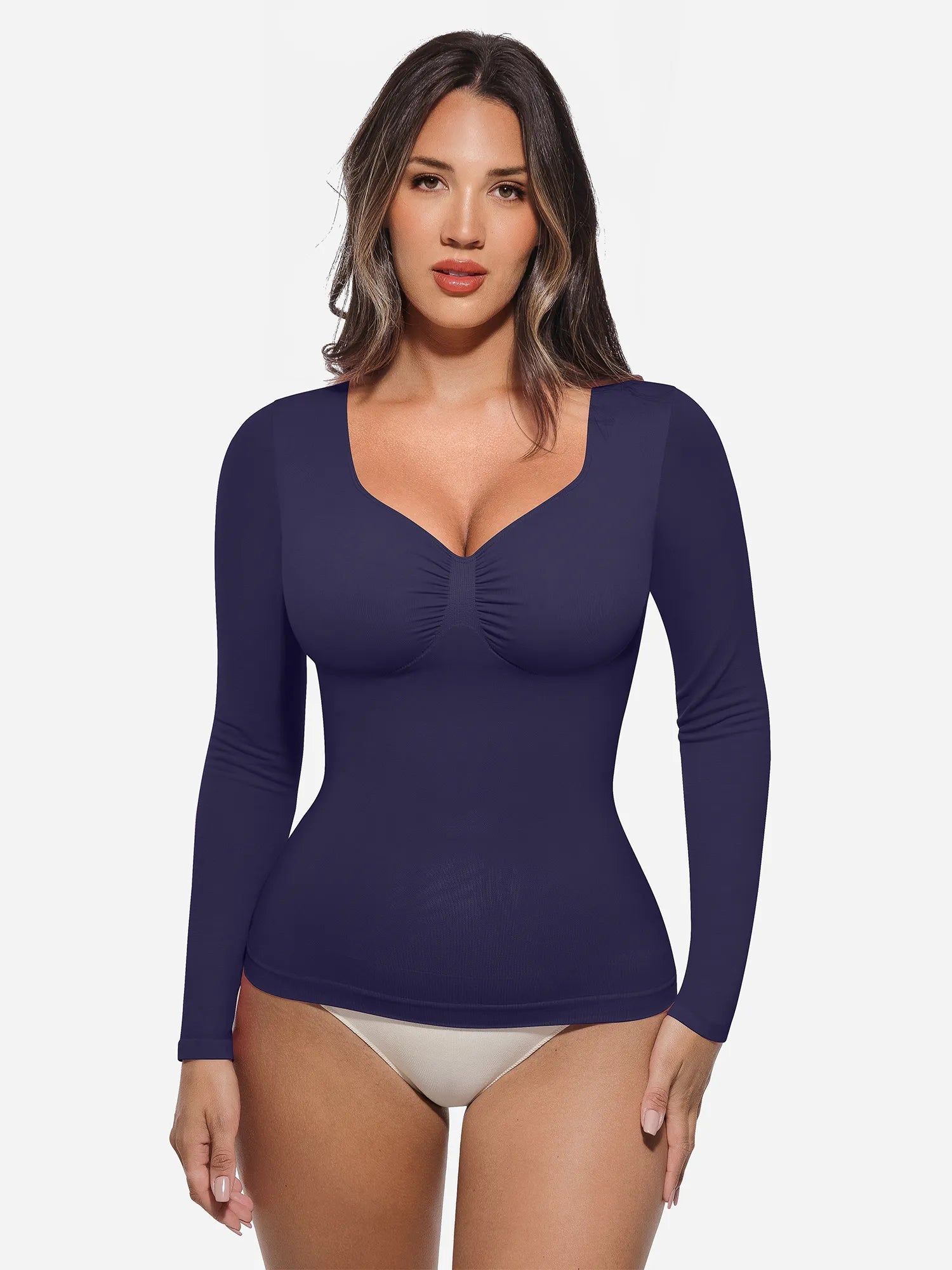 Feelingirl Seamless Long-Sleeve Everyday Shaper Top