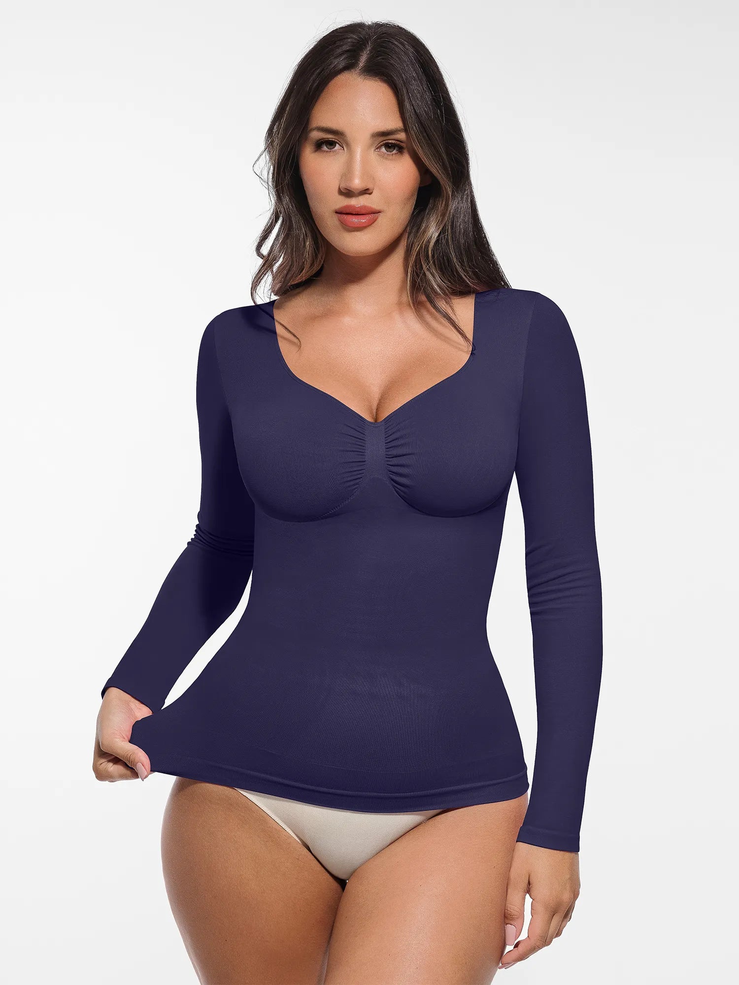 Feelingirl Seamless Long-Sleeve Everyday Shaper Top
