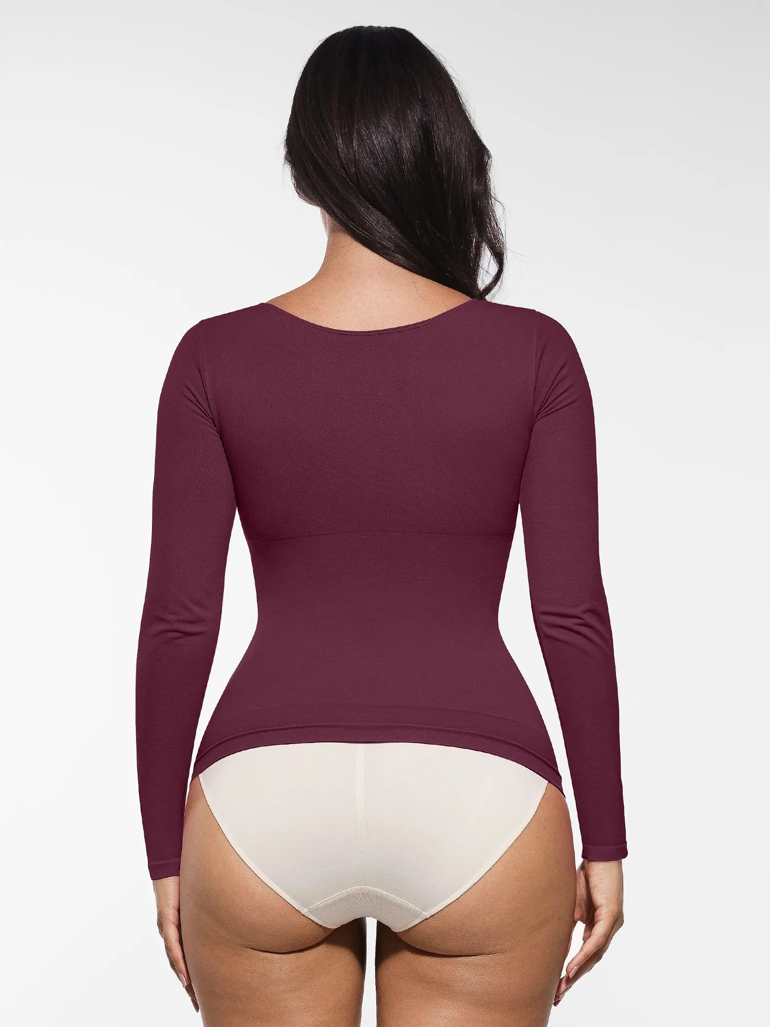 Feelingirl Seamless Long-Sleeve Everyday Shaper Top