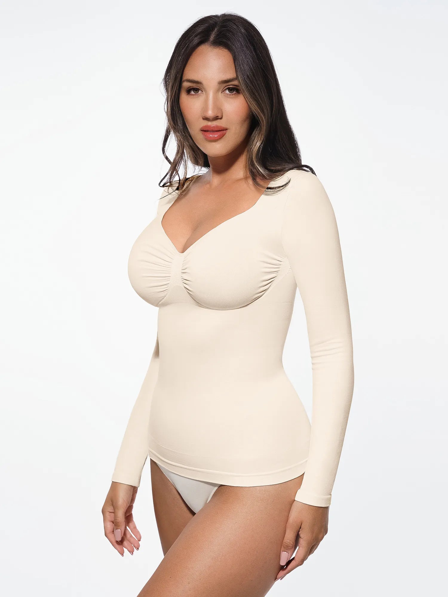 Feelingirl Seamless Long-Sleeve Everyday Shaper Top