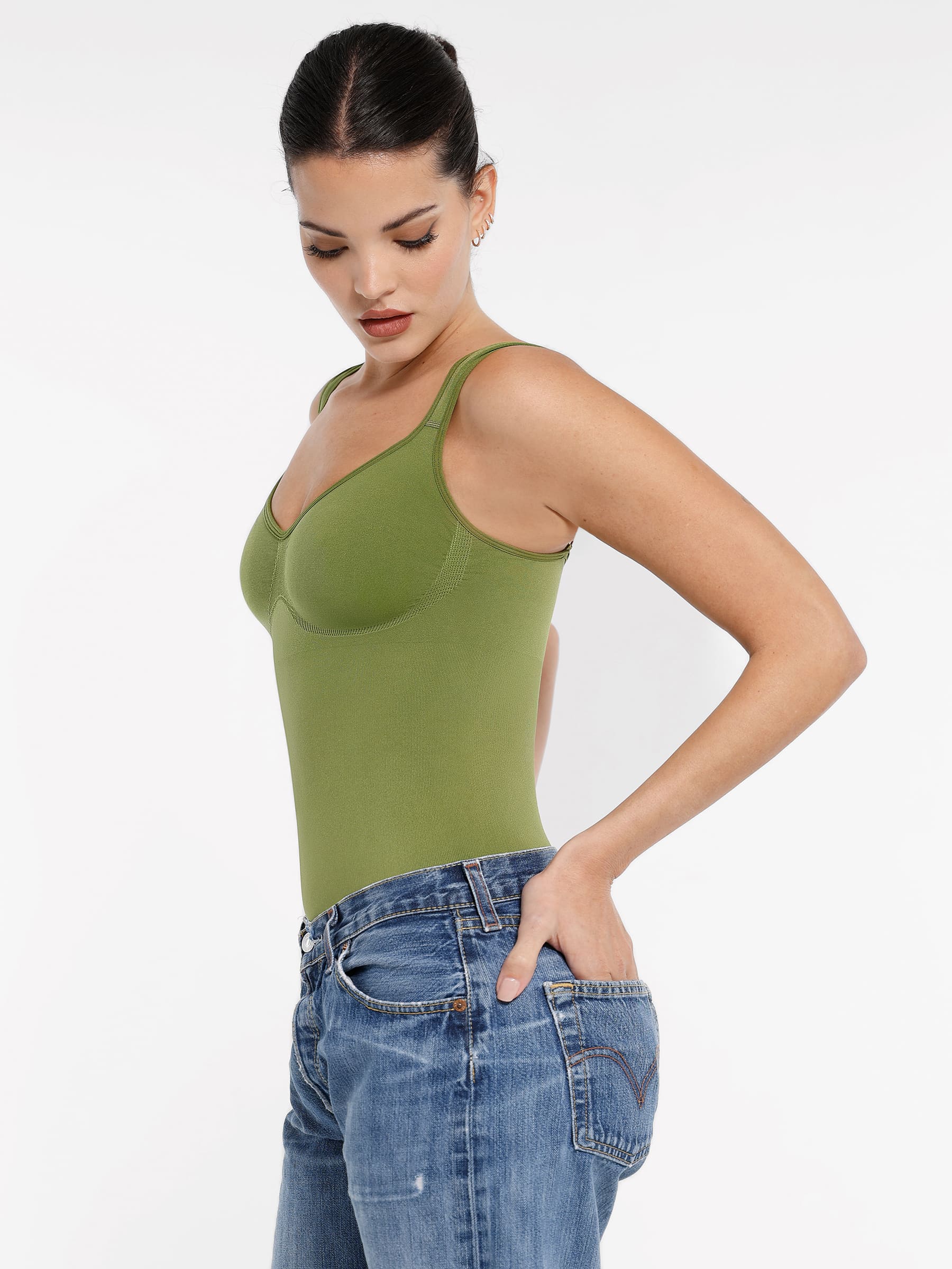 Feelingirl Soft-Touch Bodysuit Top