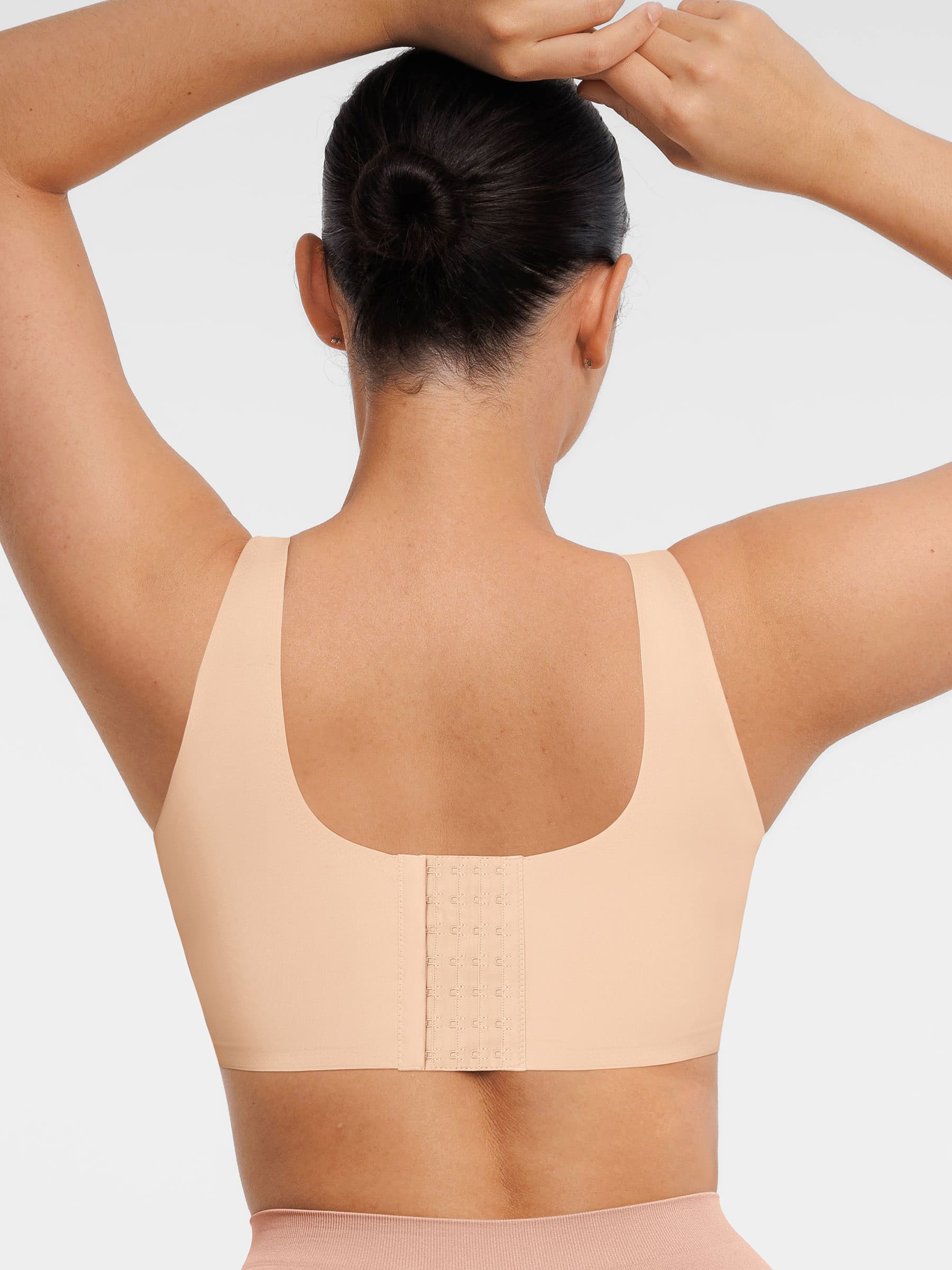 Feelingirl Seamless V Neck Comfort Fit Everyday Bra