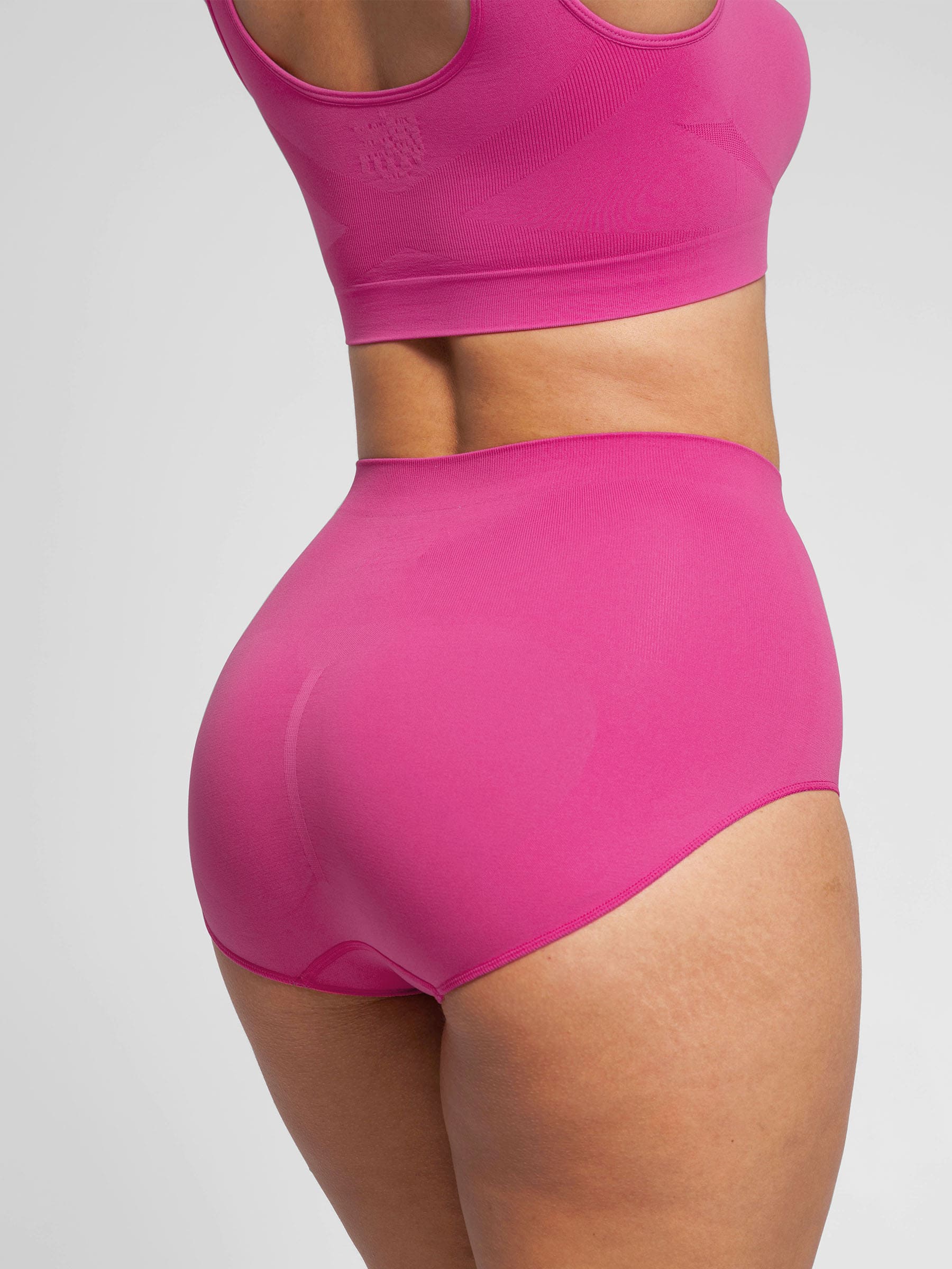 Feelingirl Seamless Wide Straps Bra & Seamless Tummy Control Brief Set