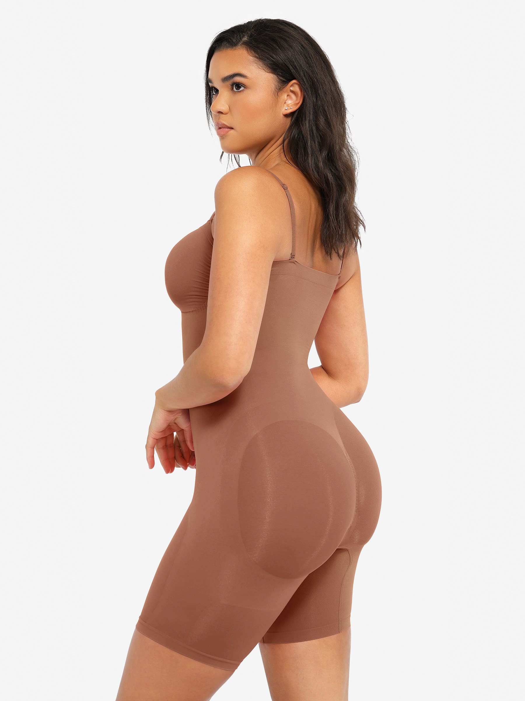 Feelingirl Strapless Seamless Bodysuit with Removable Straps