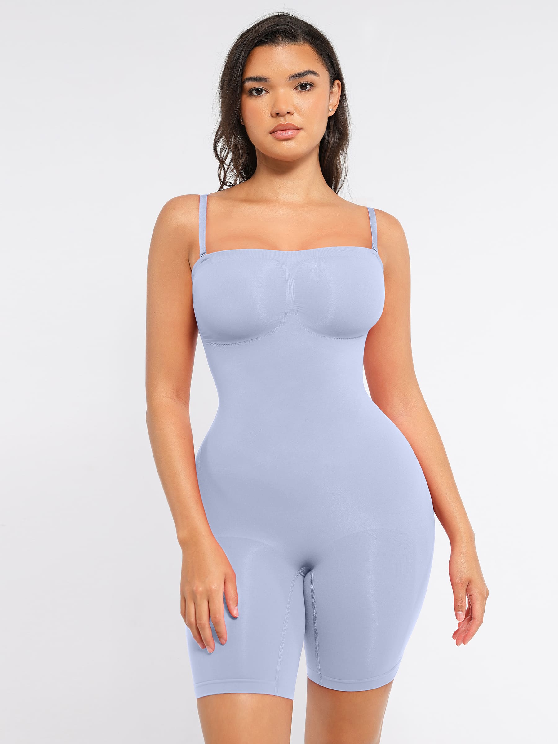 Feelingirl Strapless Seamless Bodysuit with Removable Straps