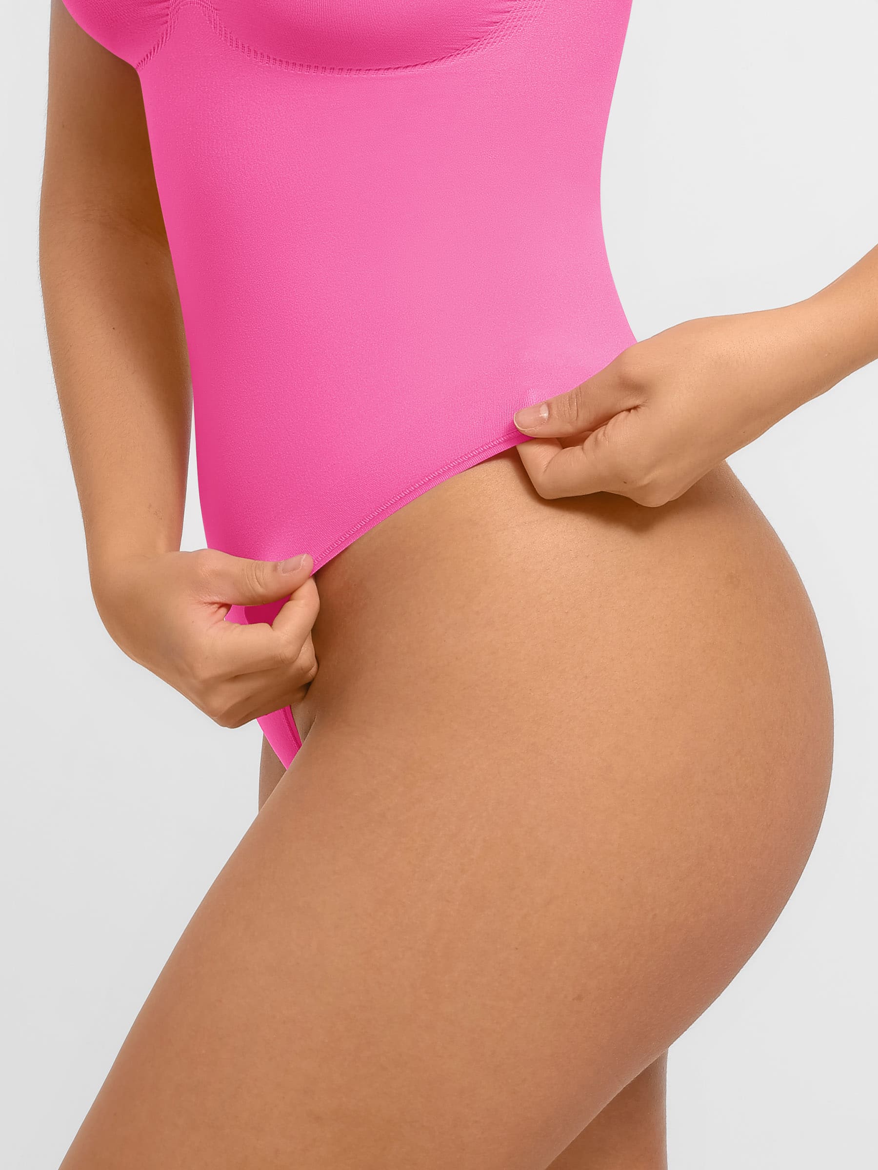 Feelingirl Tummy Control Seamless Wide Strap Bodysuit