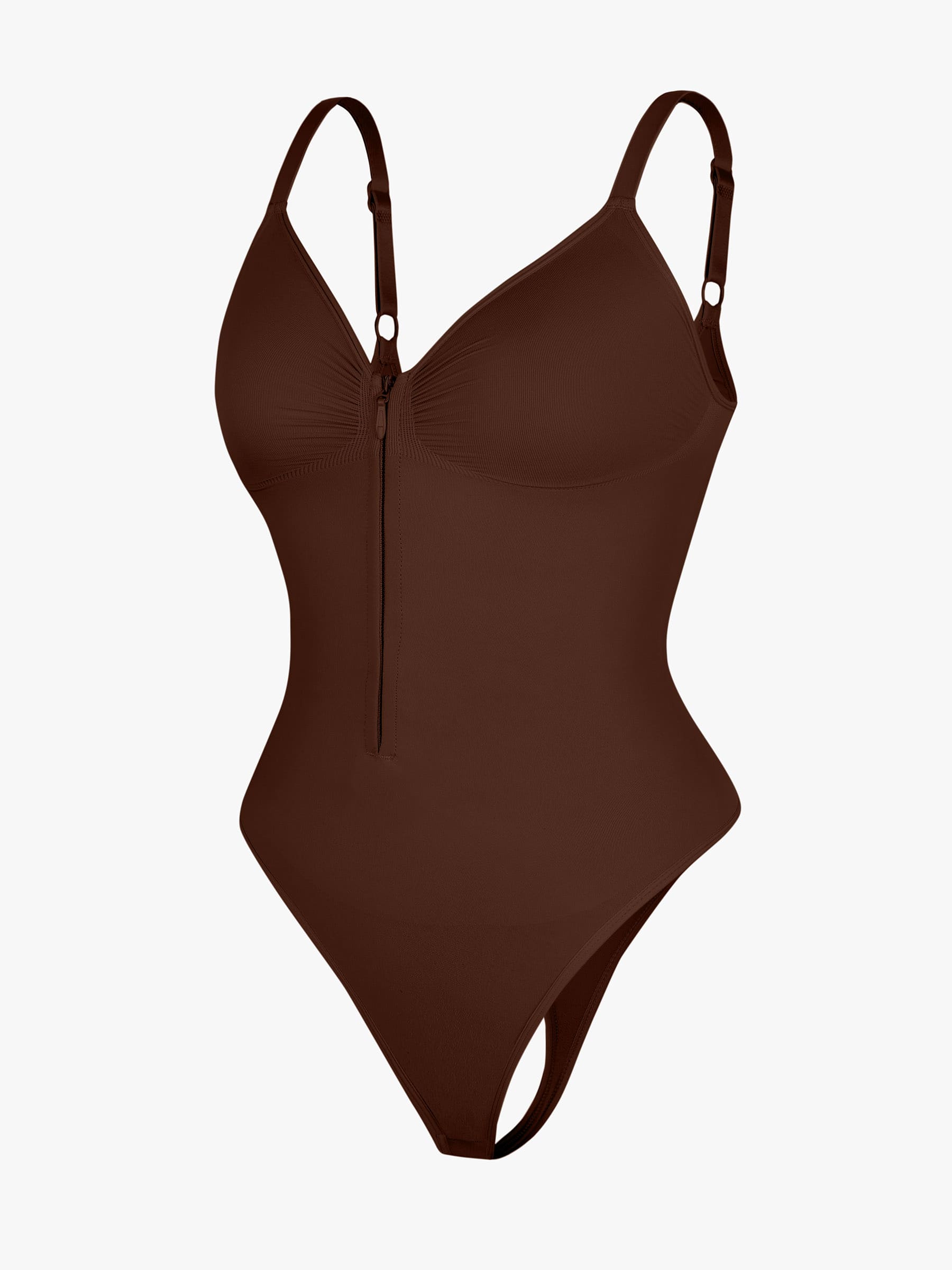 Feelingirl Tummy Control Seamless Zipper Shaping Bodysuit