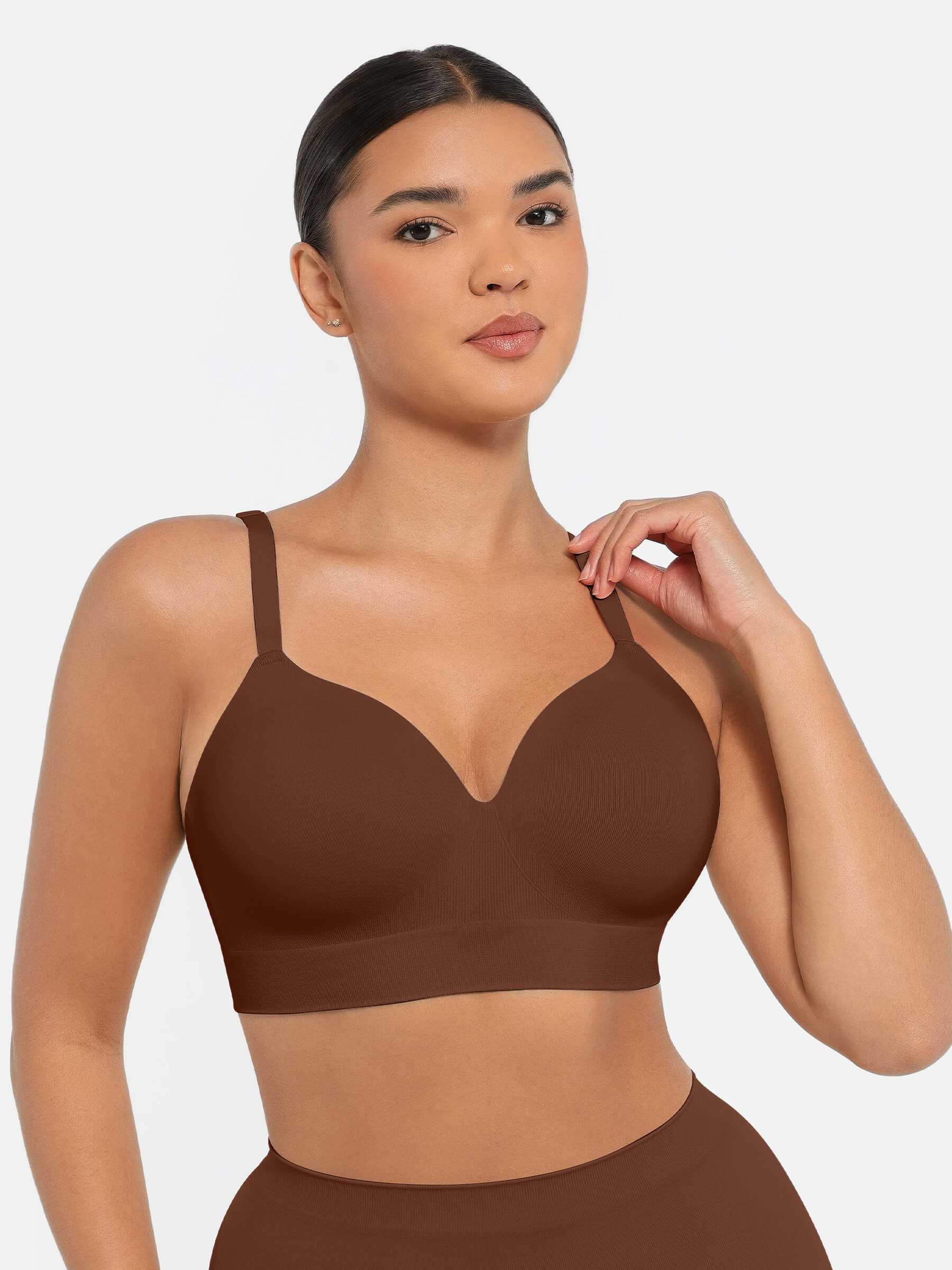 Feelingirl Wireless Push-Up Seamless Full Coverage Bra Bundle
