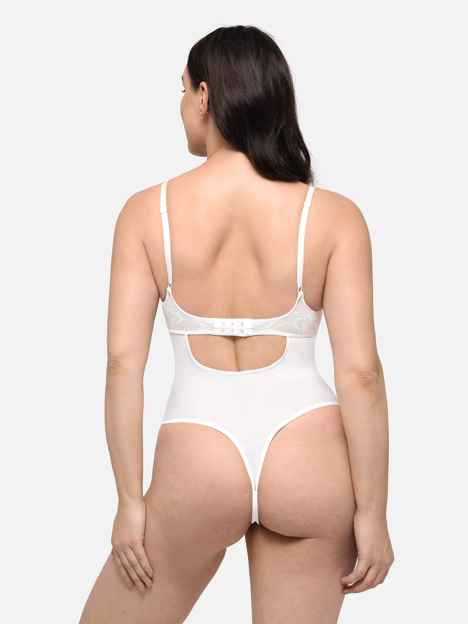 Feelingirl Lace Shapewear Thong Shaping Bodysuit