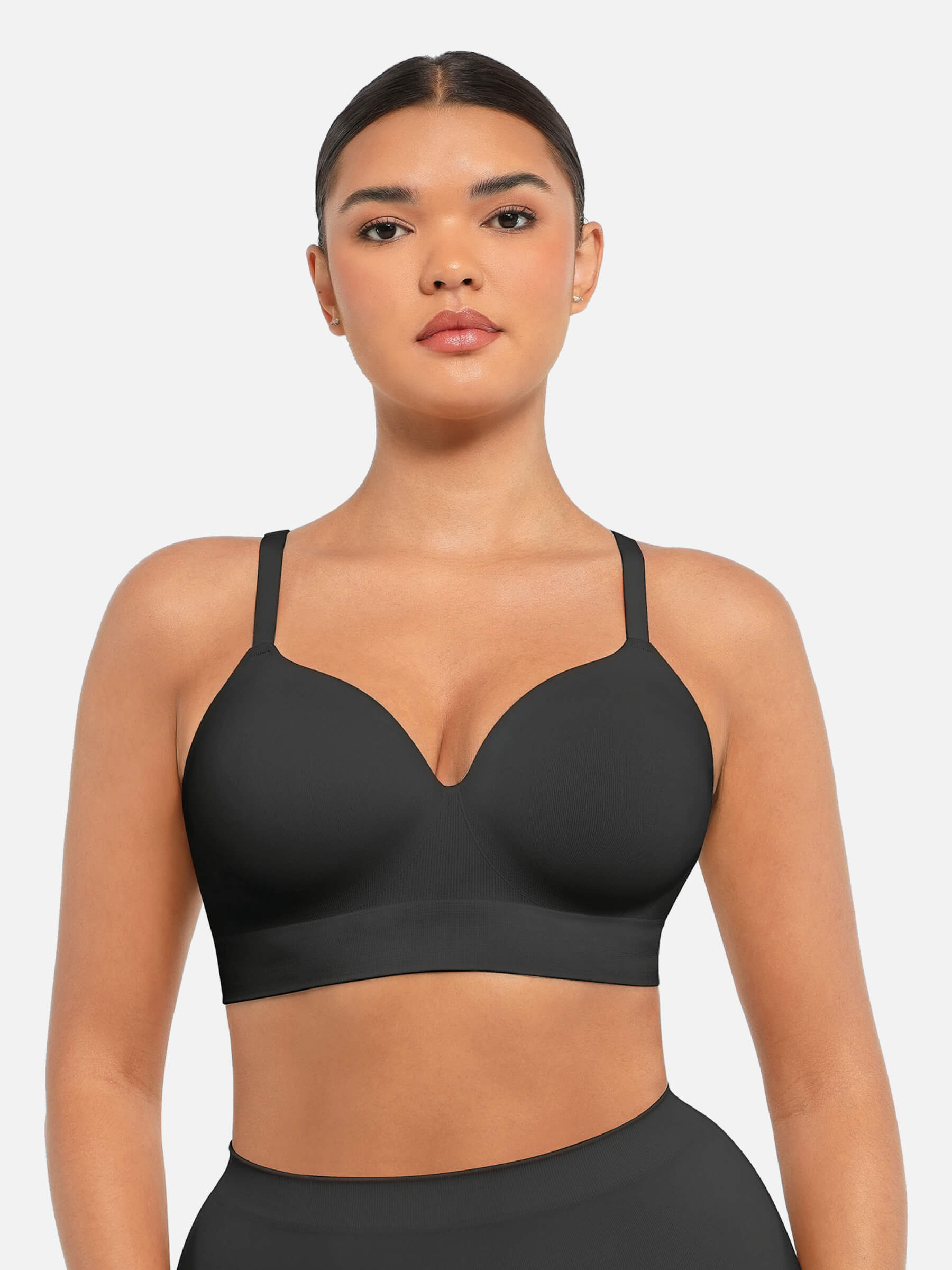Feelingirl Wireless Push-Up Seamless Full Coverage Bra Bundle
