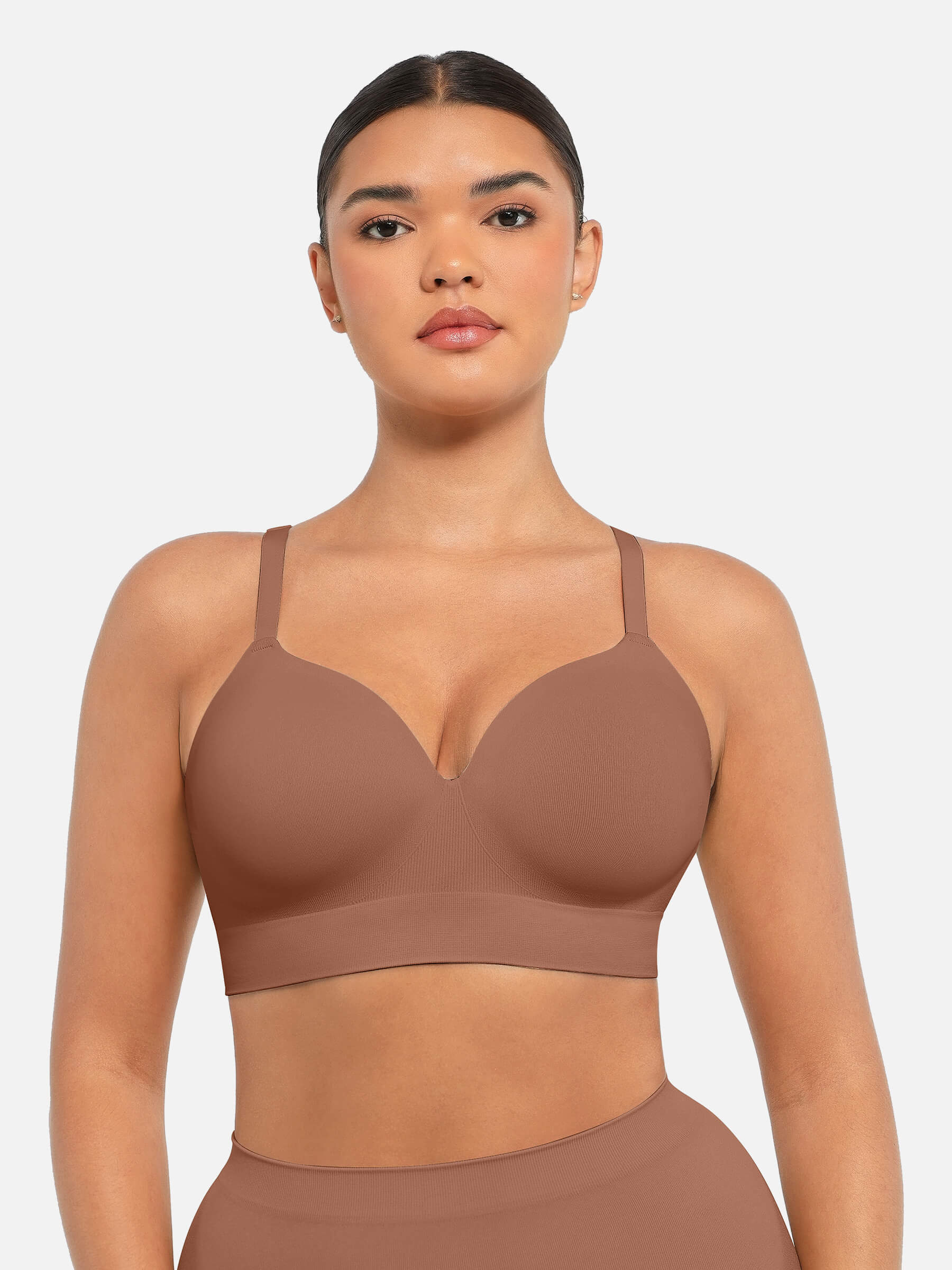 Feelingirl Wireless Push-Up Seamless Full Coverage Bra Bundle