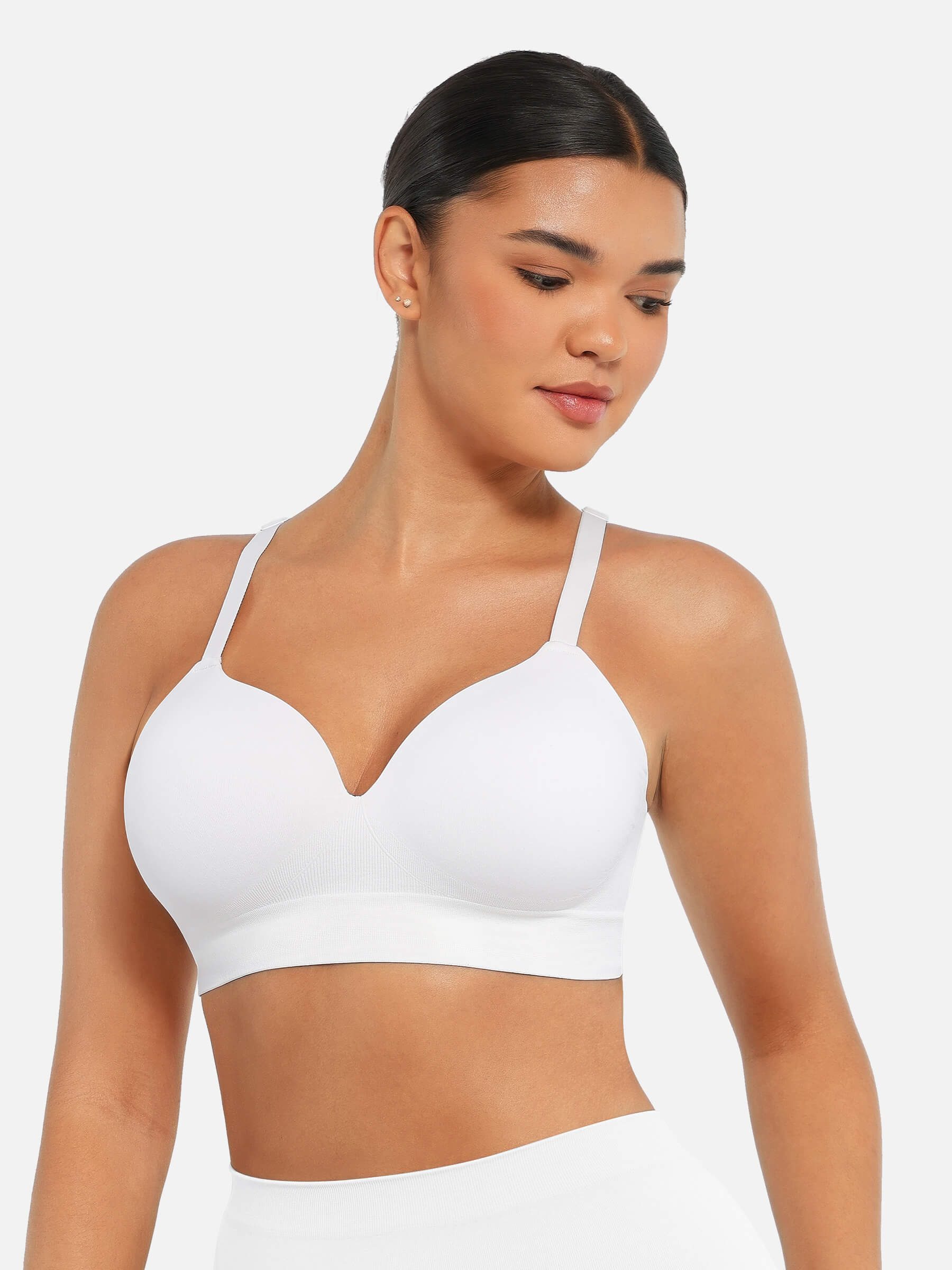 Feelingirl Wireless Push-Up Seamless Full Coverage Bra Bundle