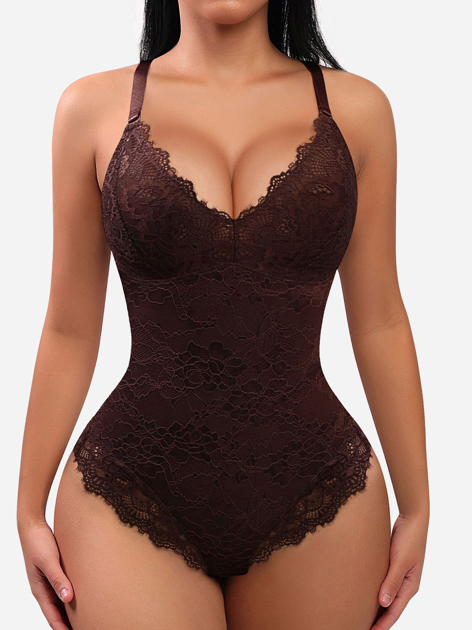 Feelingirl Low-back Ultra-versatile Lace Bodysuit