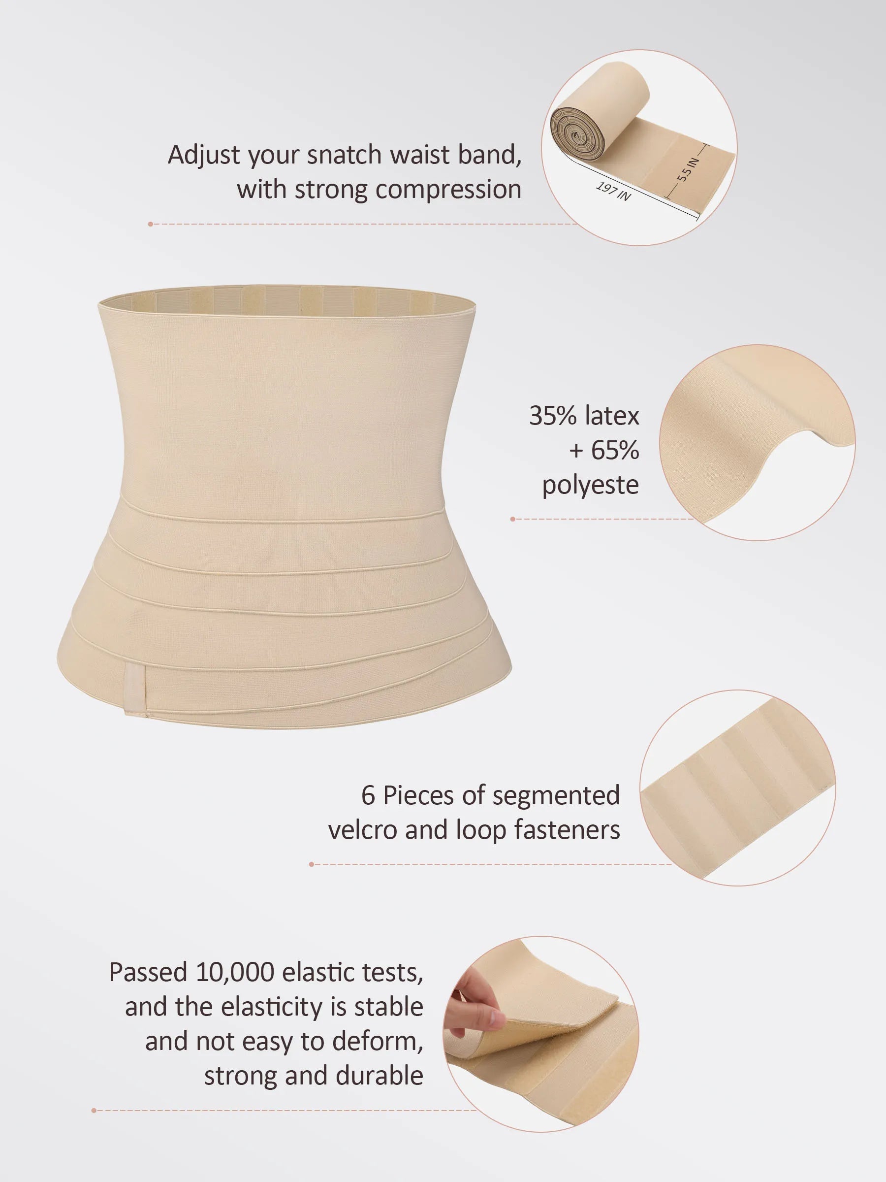 Feelingirl Tummy Wrap Waist Trainer