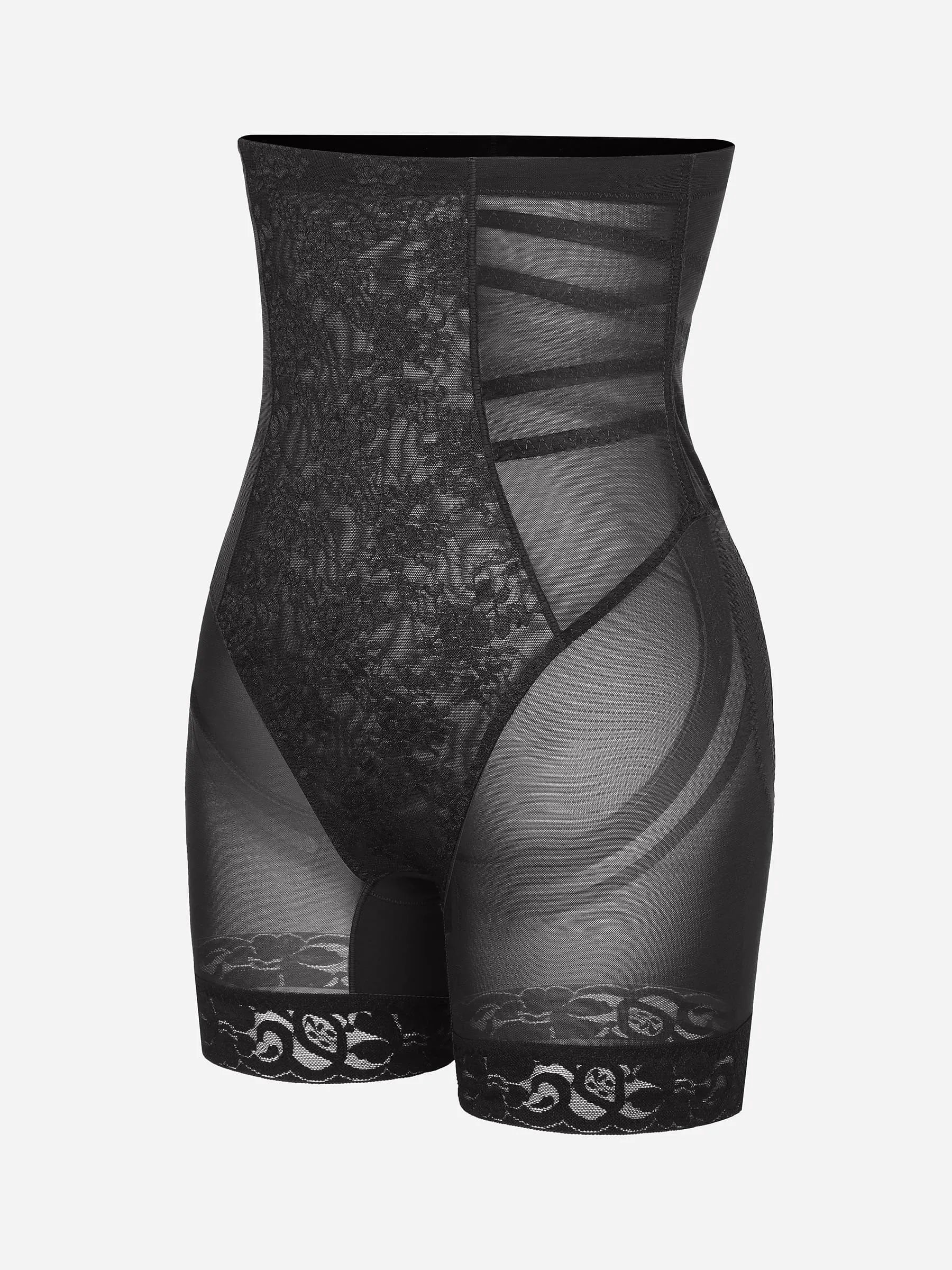 Feelingirl Patterned Lace Breathable Shapewear Shorts