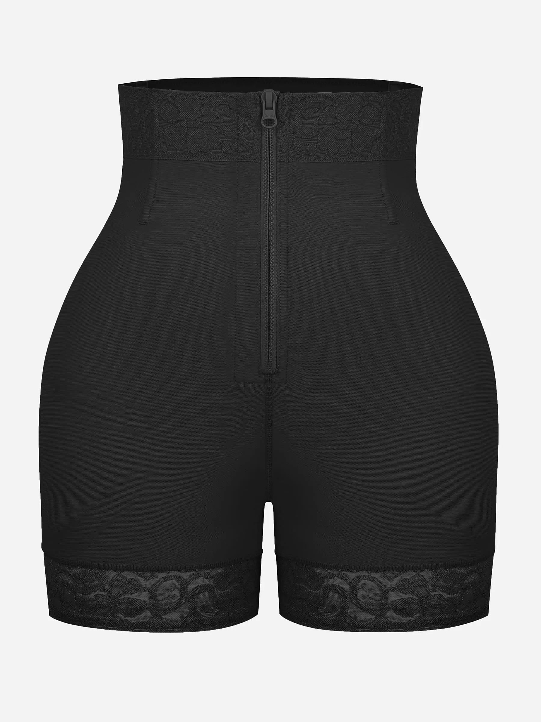 Feelingirl Tummy Control Shaping Shorts Butt Lifter with Clasps and Zipper