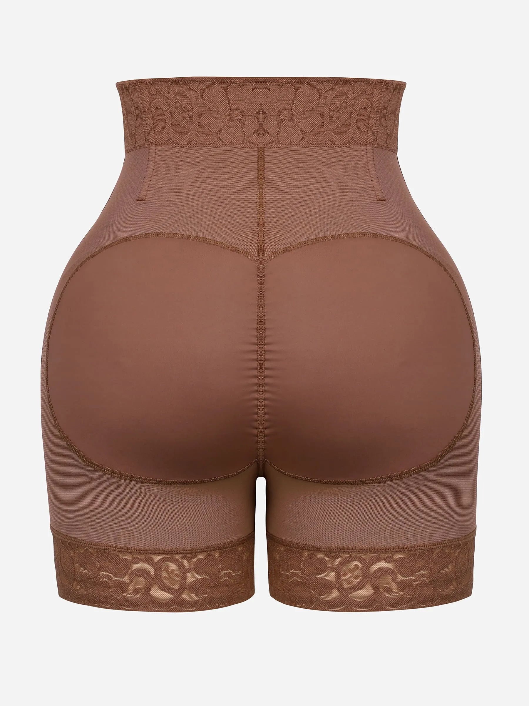 Feelingirl Tummy Control Shaping Shorts Butt Lifter with Clasps and Zipper