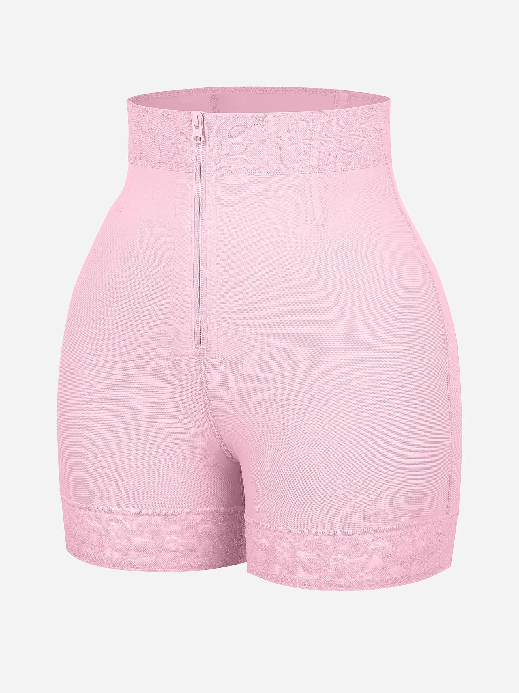 Feelingirl Tummy Control Shaping Shorts Butt Lifter with Clasps and Zipper