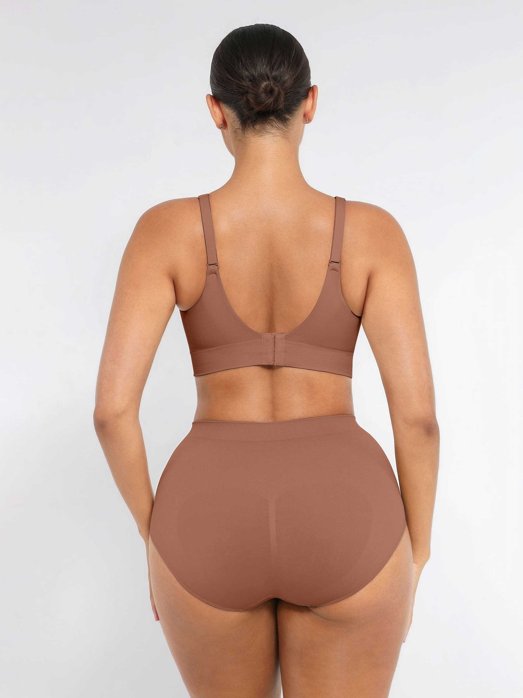 Feelingirl Wireless Push-Up Bra & Seamless Tummy Control Brief Set