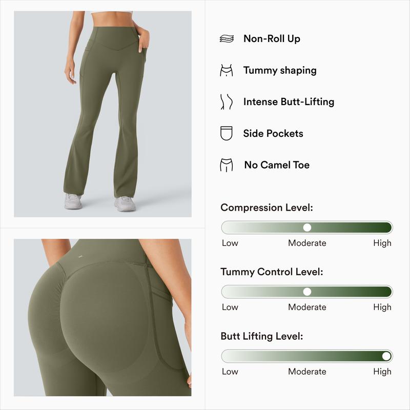 Sophia - High Waisted Bootcut Leggings with Tummy Control