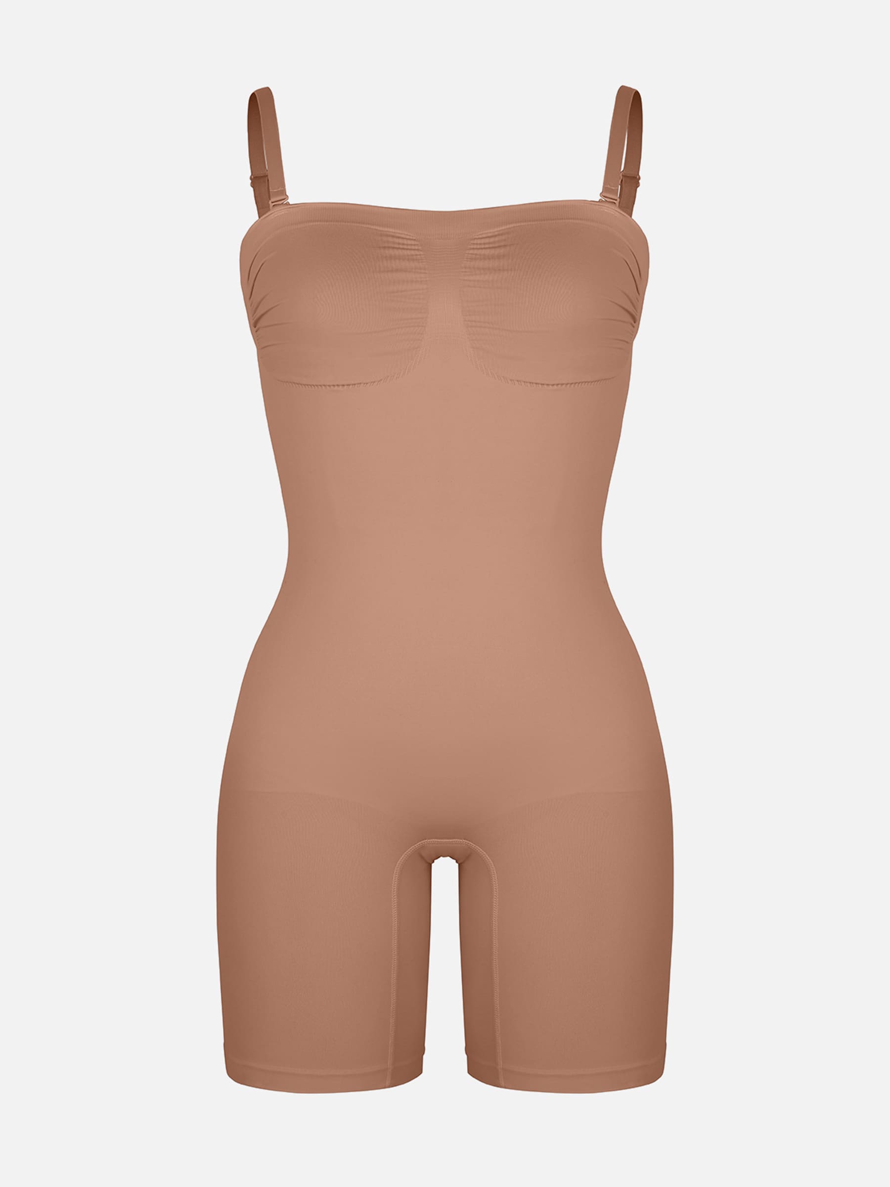 Feelingirl Strapless Seamless Bodysuit with Removable Straps