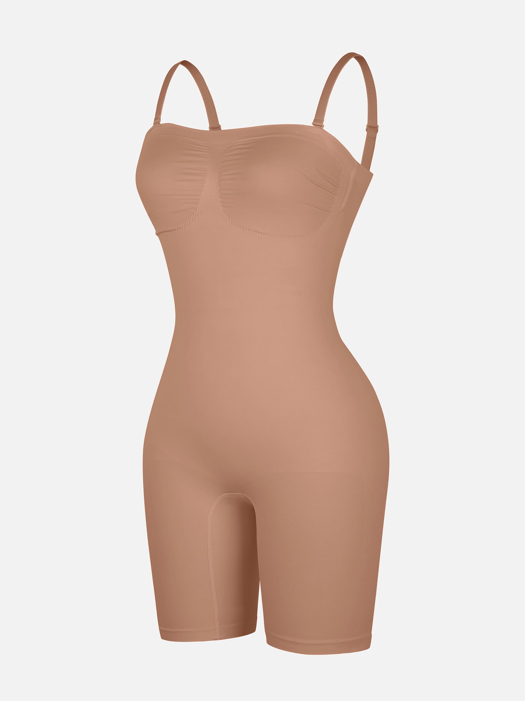 Feelingirl Strapless Seamless Bodysuit with Removable Straps