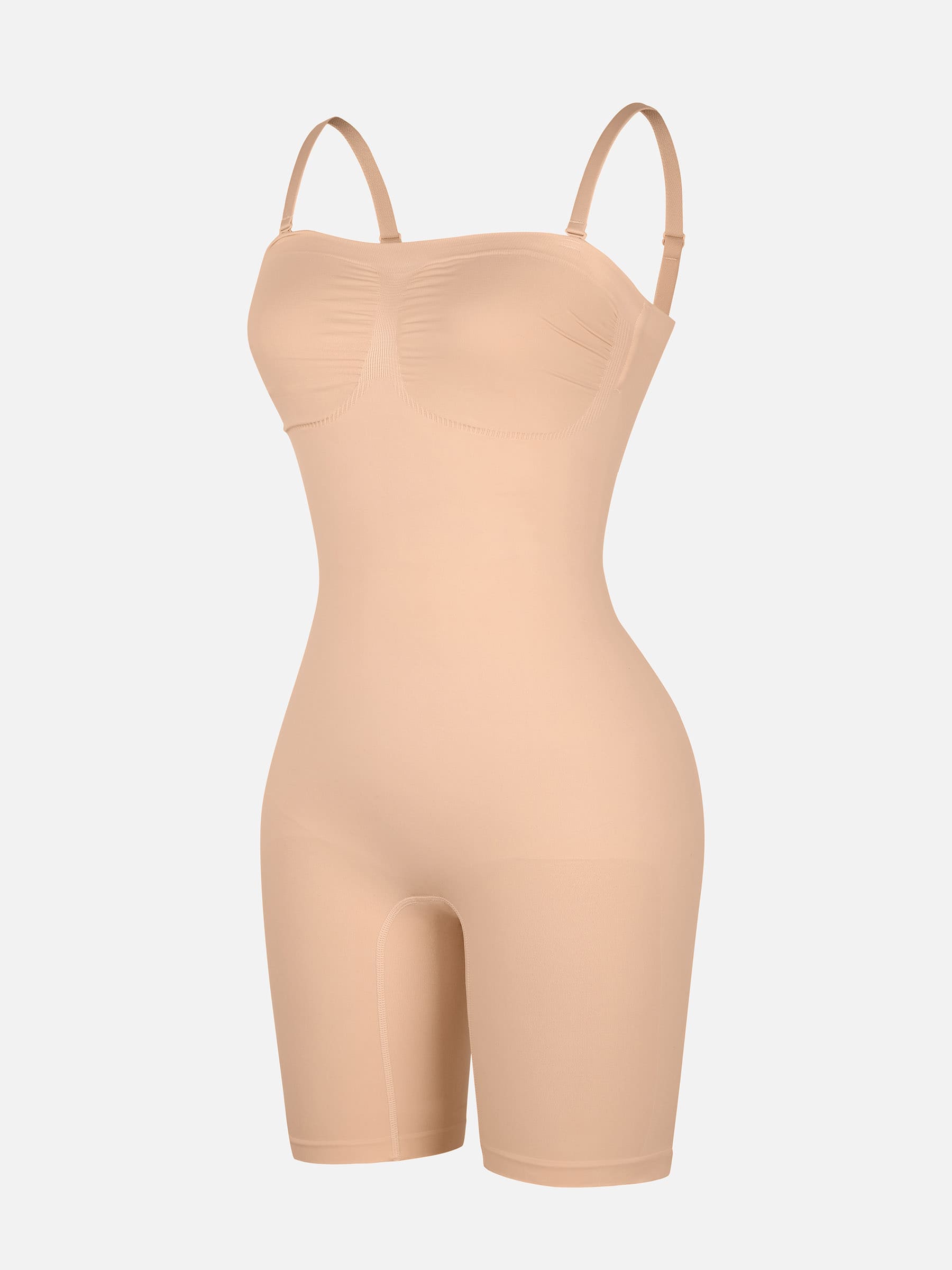 Feelingirl Strapless Seamless Bodysuit with Removable Straps