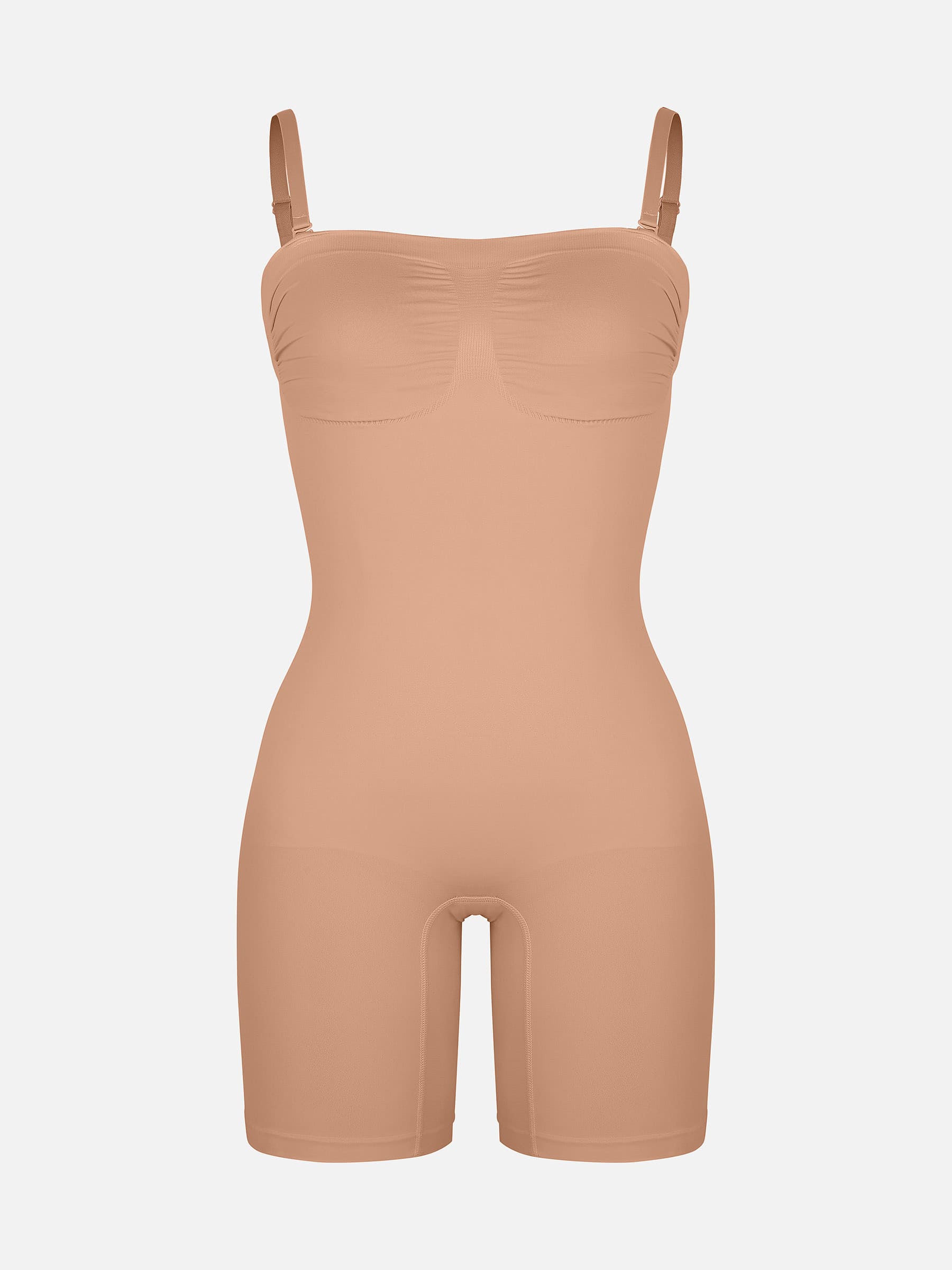 Feelingirl Strapless Seamless Bodysuit with Removable Straps
