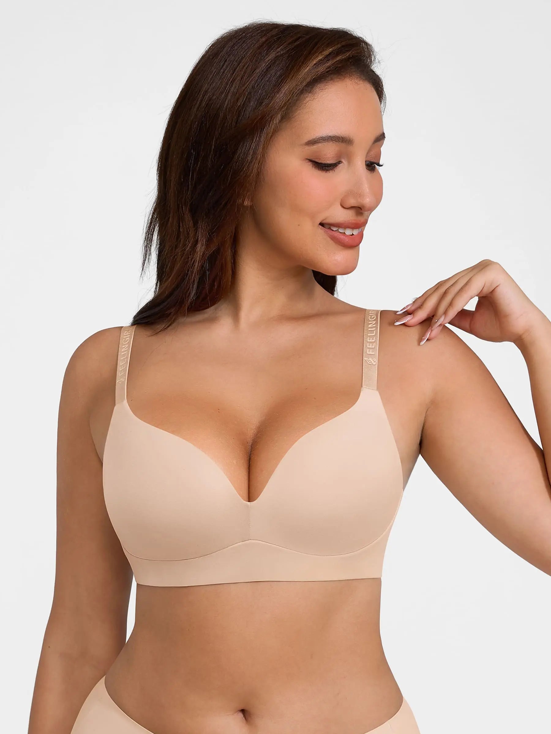 Feelingirl Cloud Soft Wireless Bra Seamless Lift Support Everyday Wear