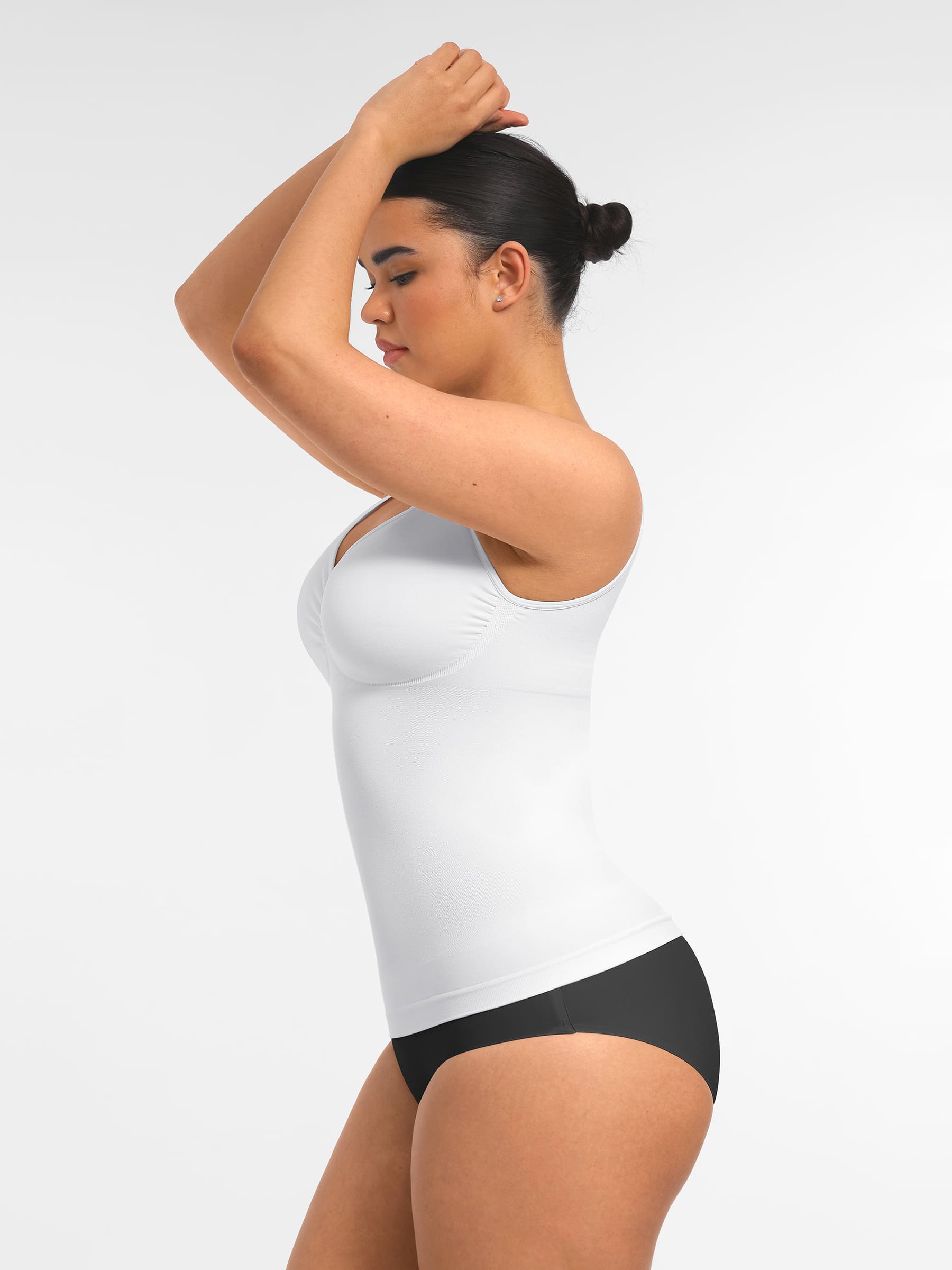 Feelingirl Bust Support Waist and Abdomen Control Shape  Wide Straps Tank Top