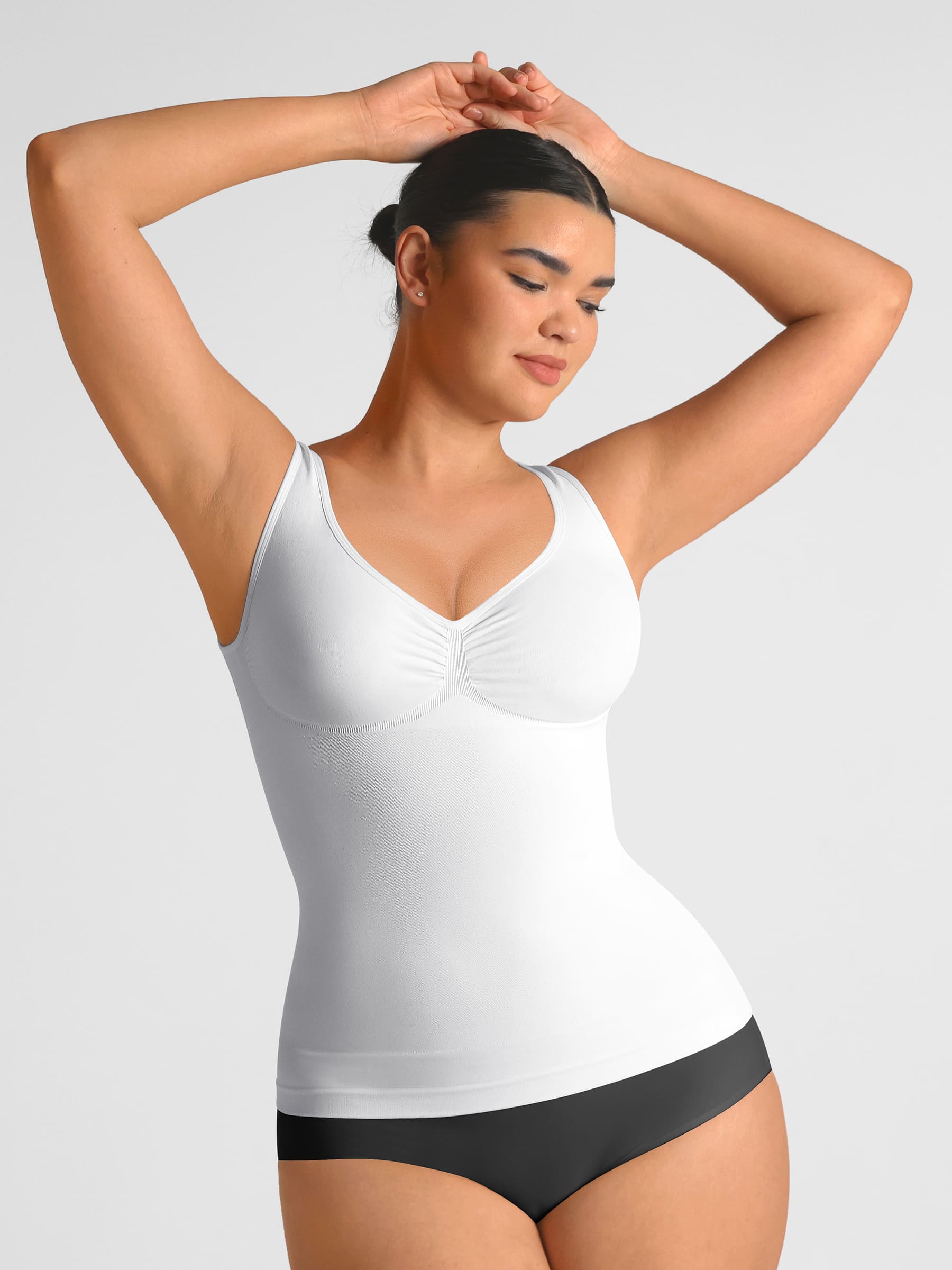 Feelingirl Bust Support Waist and Abdomen Control Shape  Wide Straps Tank Top