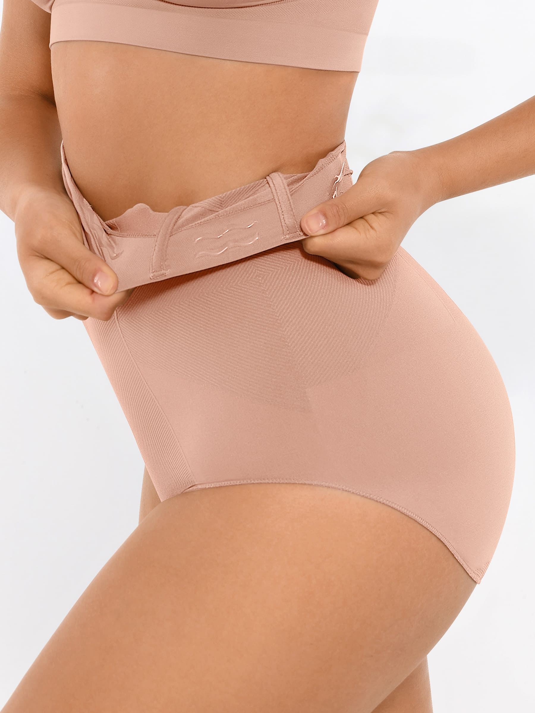Feelingirl High-Waisted Tummy Control Seamless Shapewear Briefs