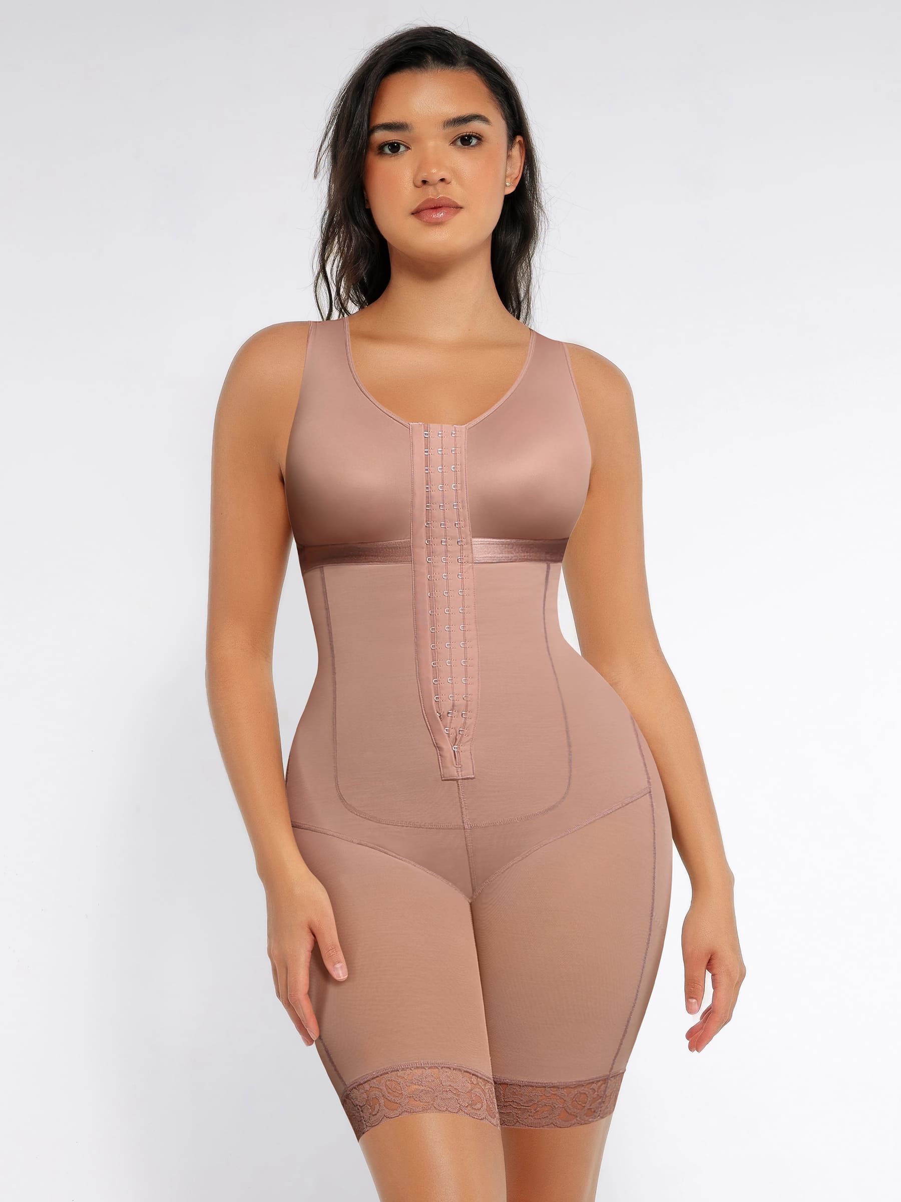 Feelingirl Post-Surgery Full Body Shaper with Tummy Control Open Bust and Butt Lift