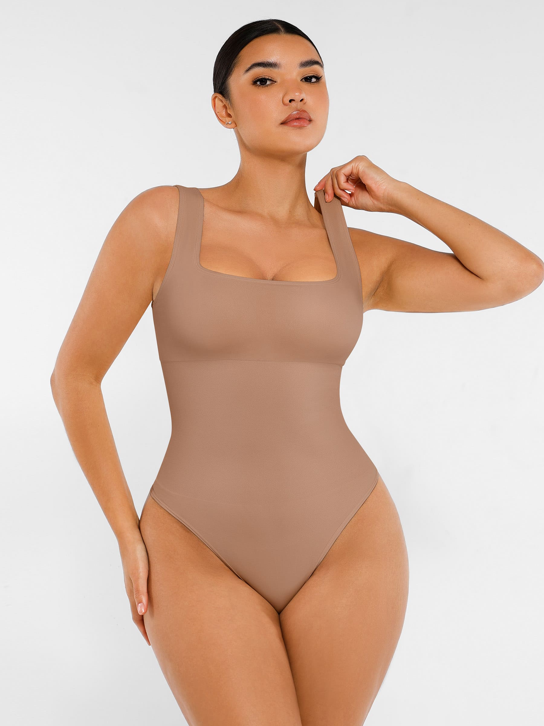 Feelingirl Seamless Shapewear Thong Bodysuit