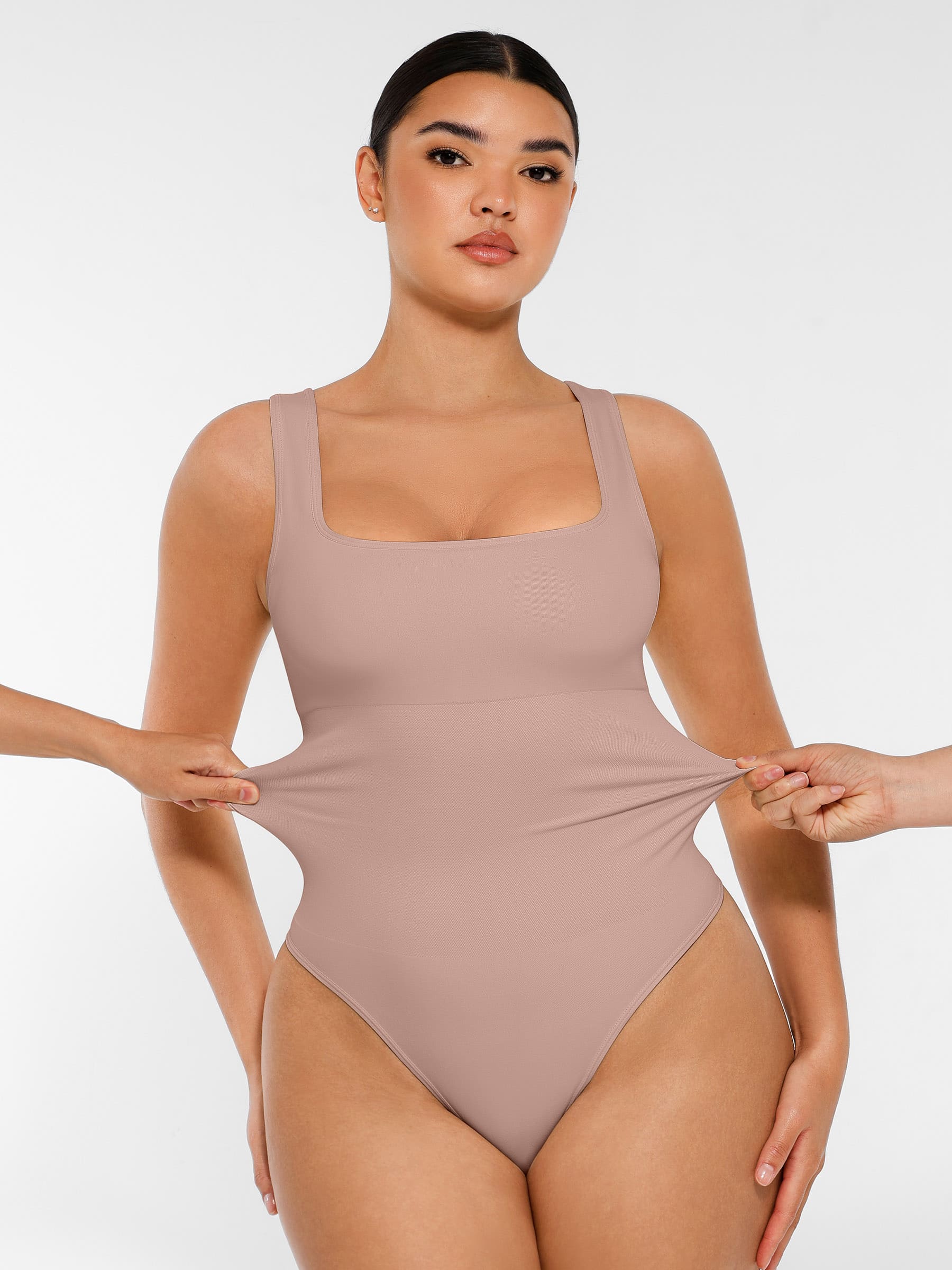 Feelingirl Seamless Shapewear Thong Bodysuit