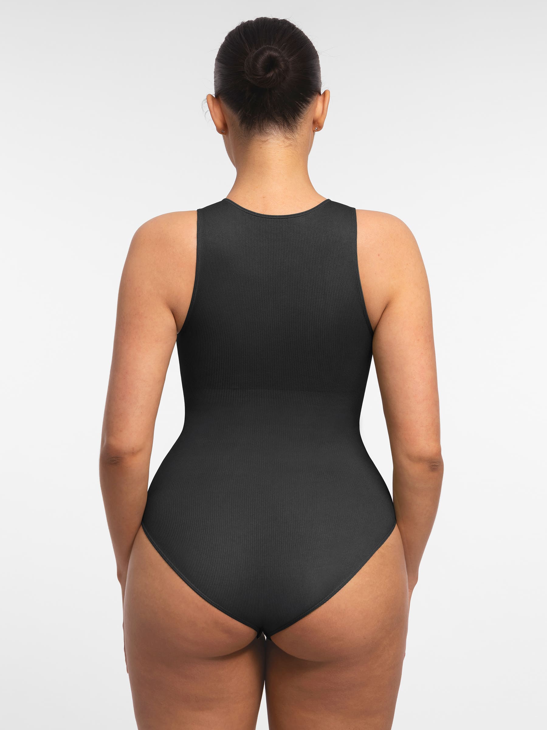 Feelingirl Tummy-Shaping Seamless Zipper Bodysuit