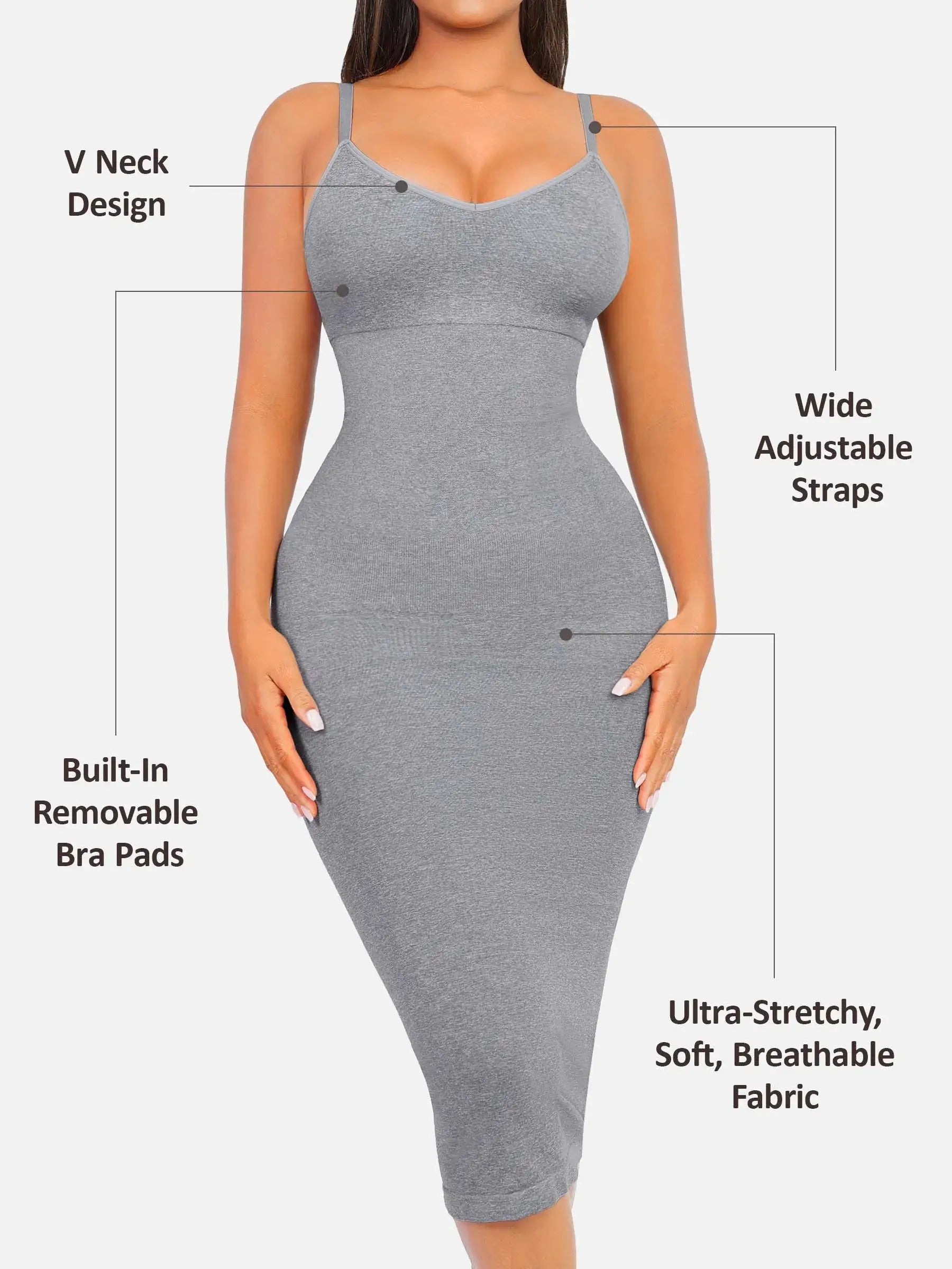Feelingirl Seamless Padded Slimming Dress