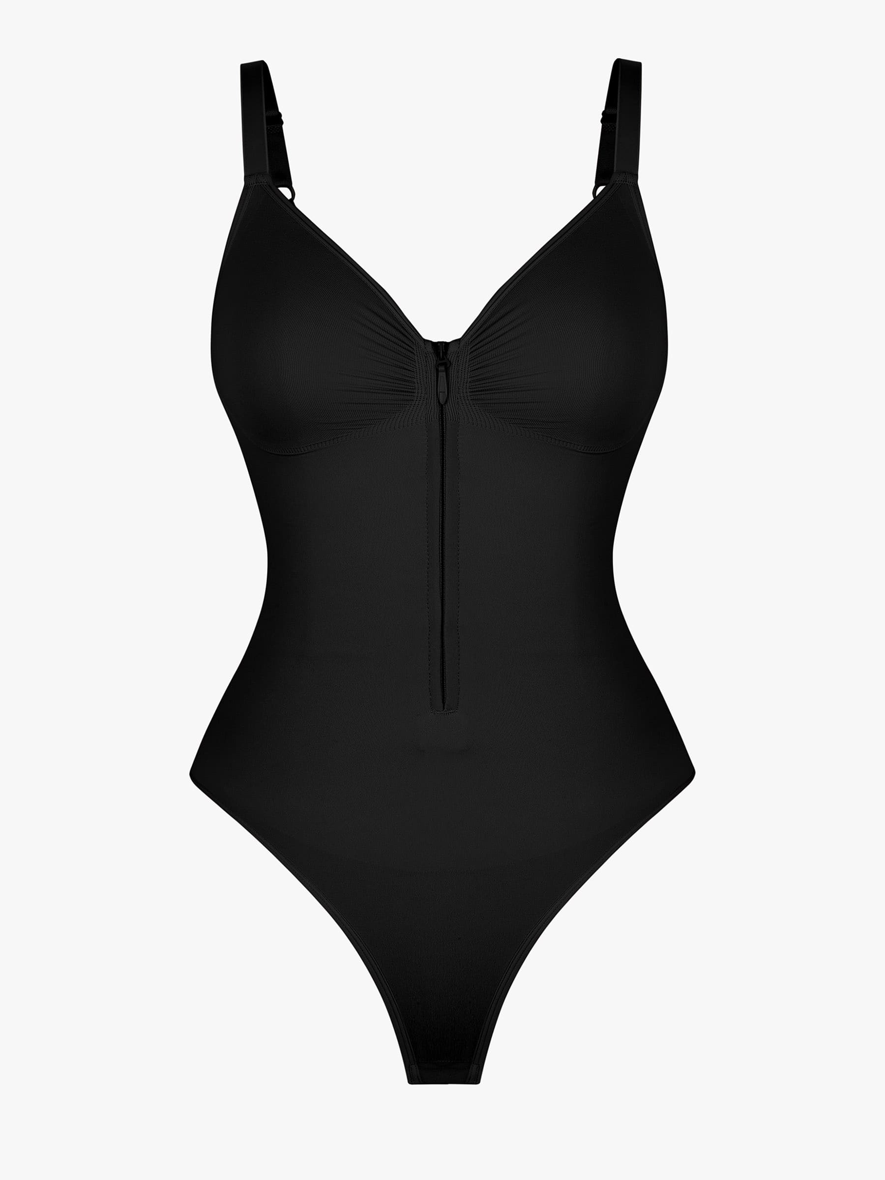 Feelingirl Tummy Control Seamless Zipper Shaping Bodysuit