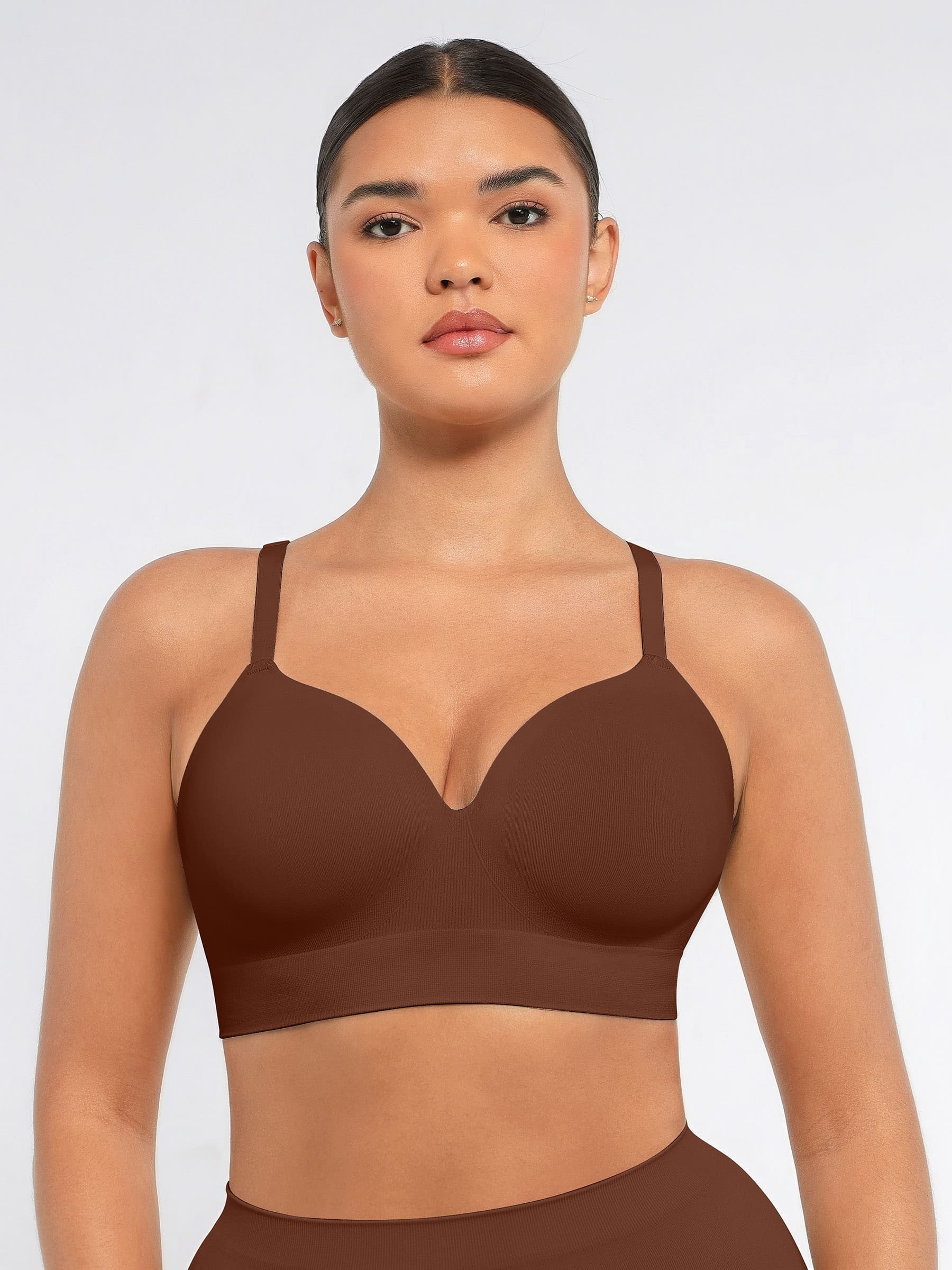 Feelingirl Wireless Push-Up Seamless Full Coverage Bra Bundle