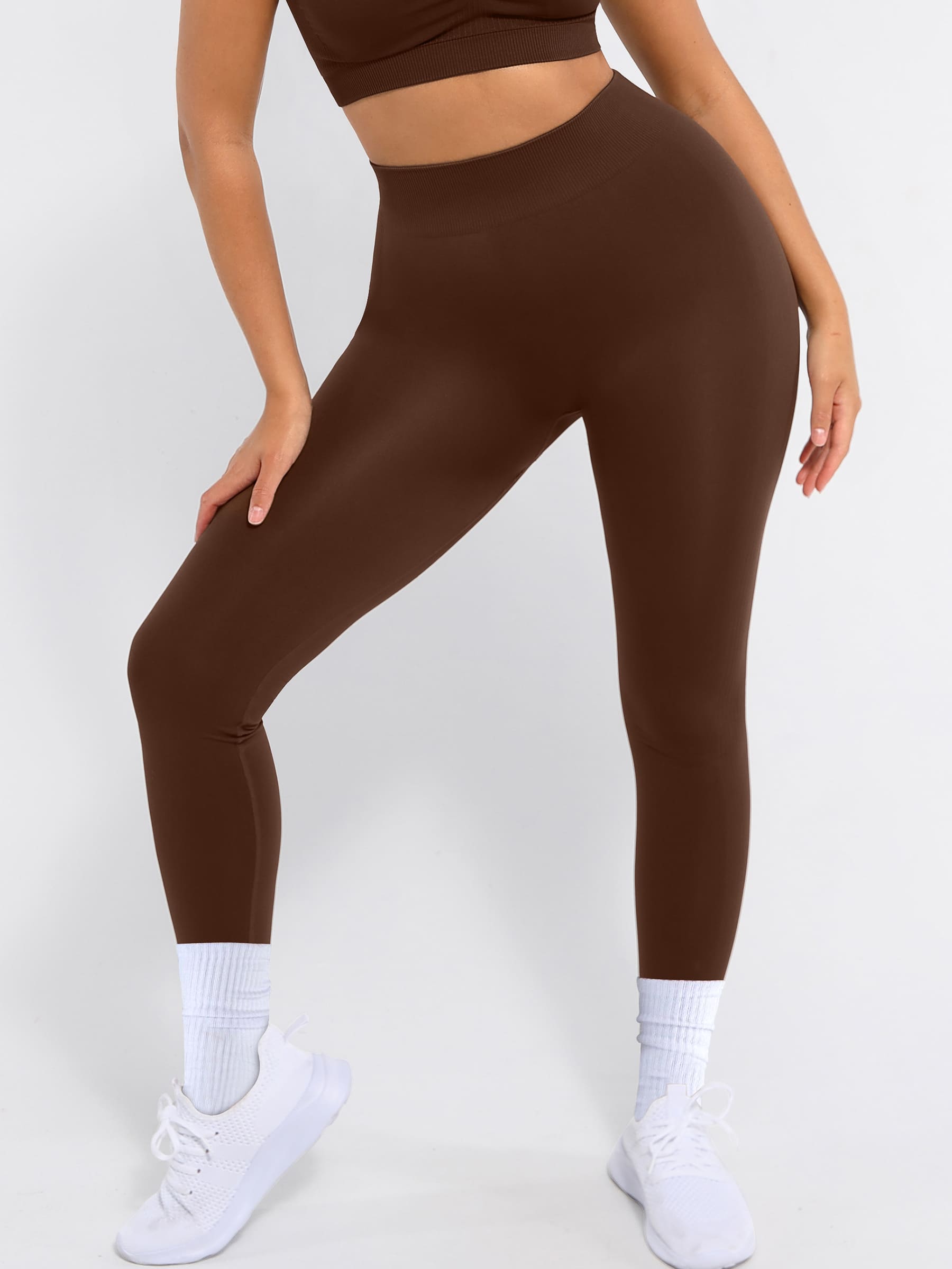 Feelingirl Seamless High Waisted Yoga Leggings for Tummy Control and Leg Sculpting